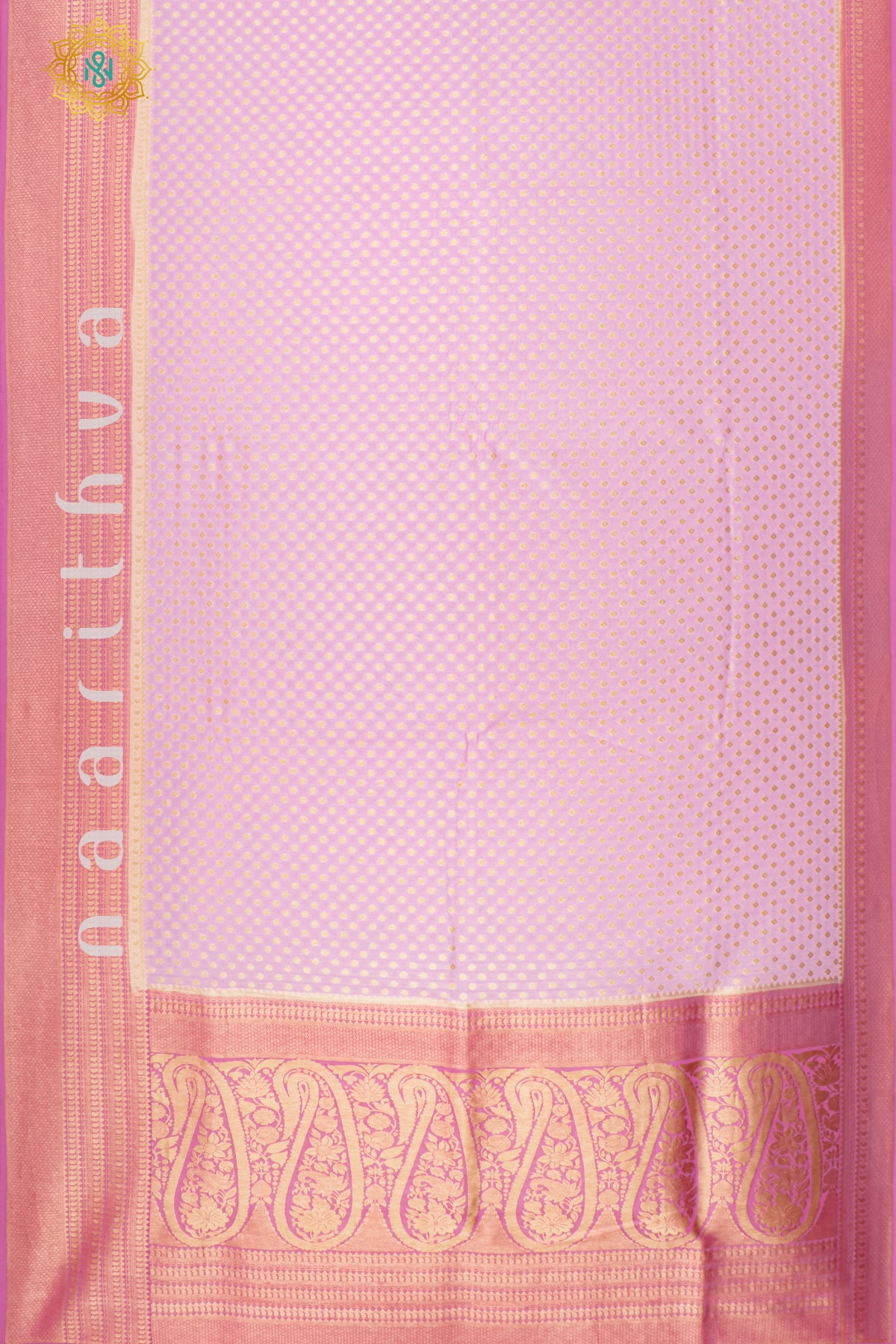 LIGHT PINK WITH PINK - SEMI BANARASI GEORGETTE