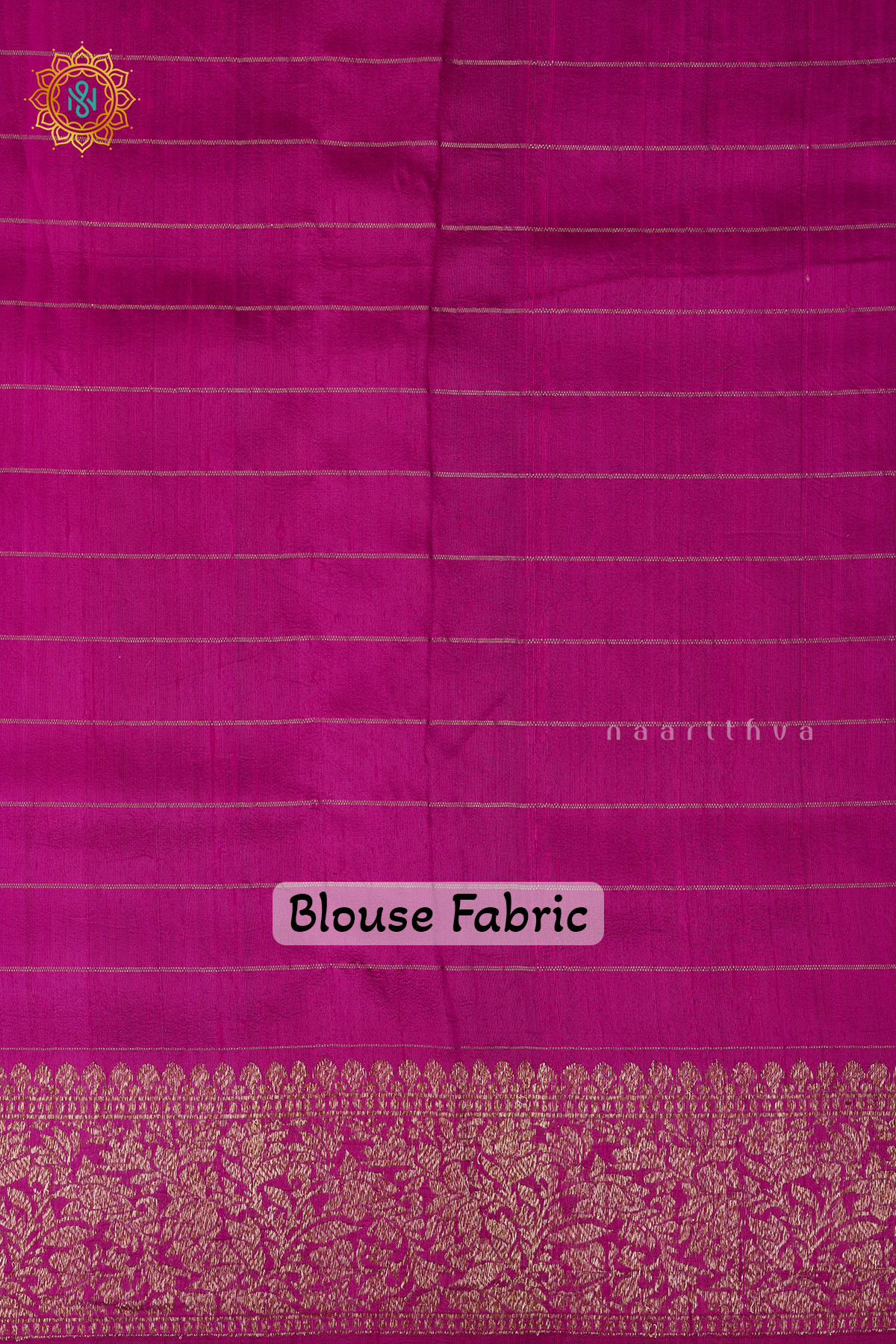 MAGENTA WITH RANI PINK - PURE BANARASI RAW SILK