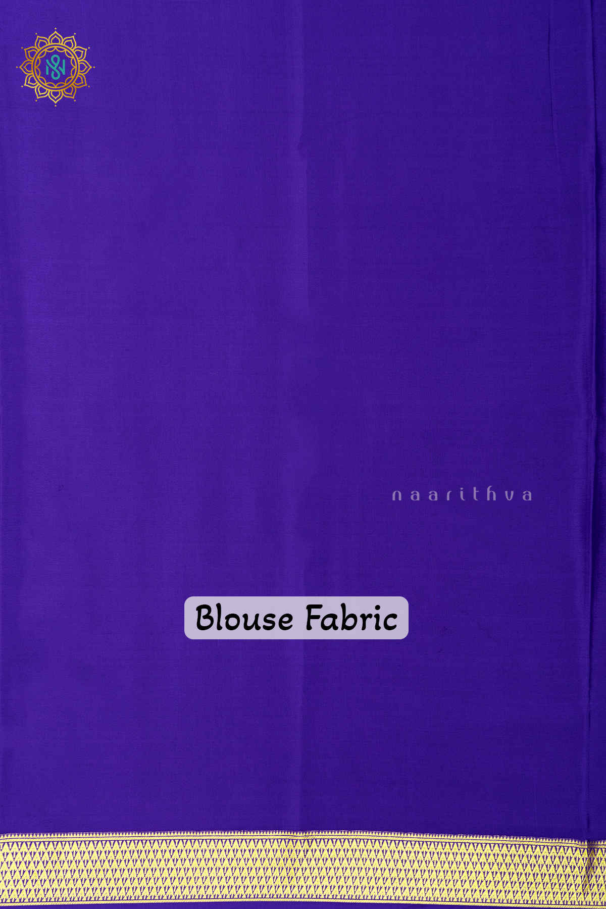 ROYAL BLUE - PURE MYSORE CREPE SILK