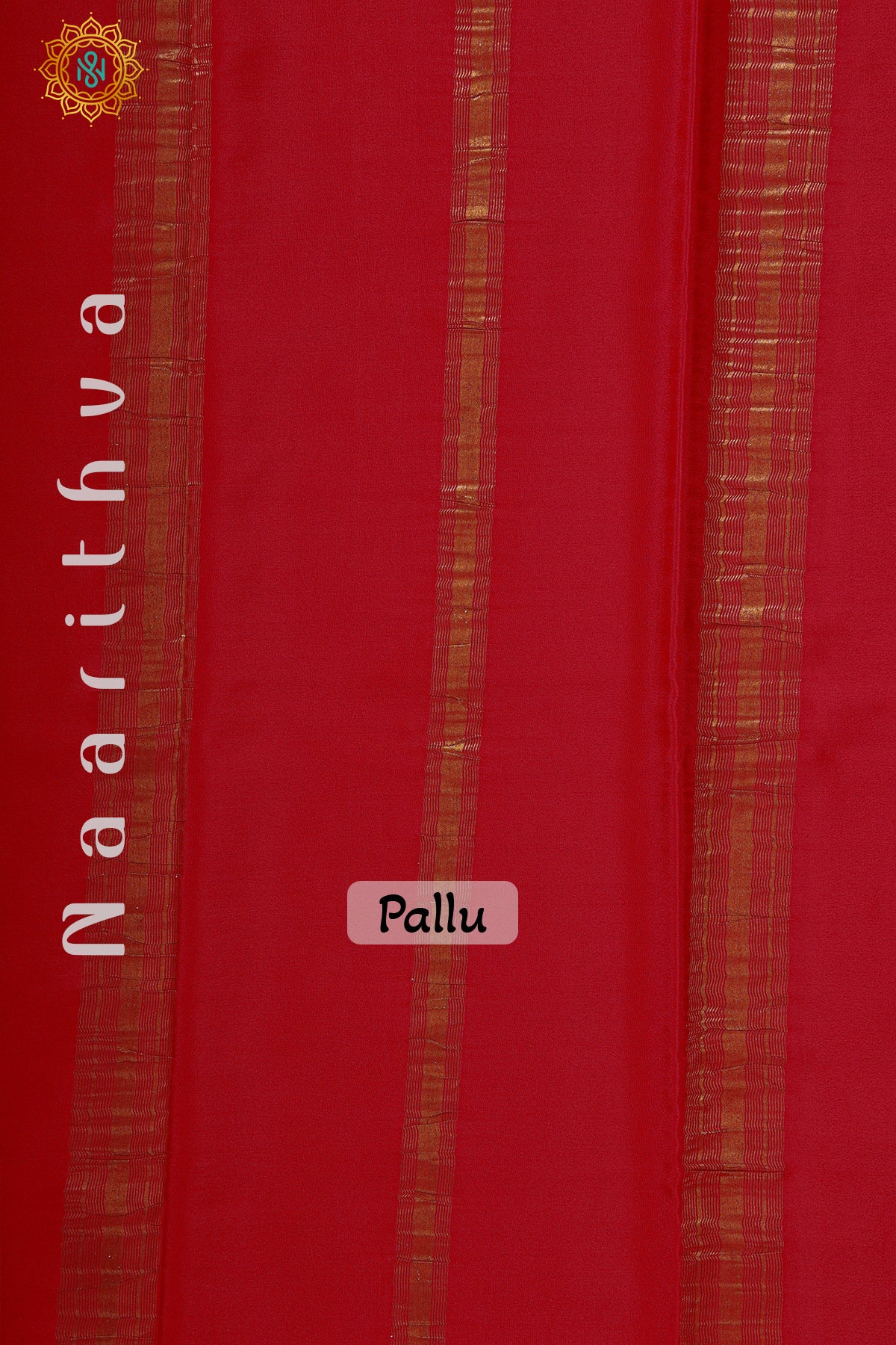 RED - PURE MYSORE CREPE SILK