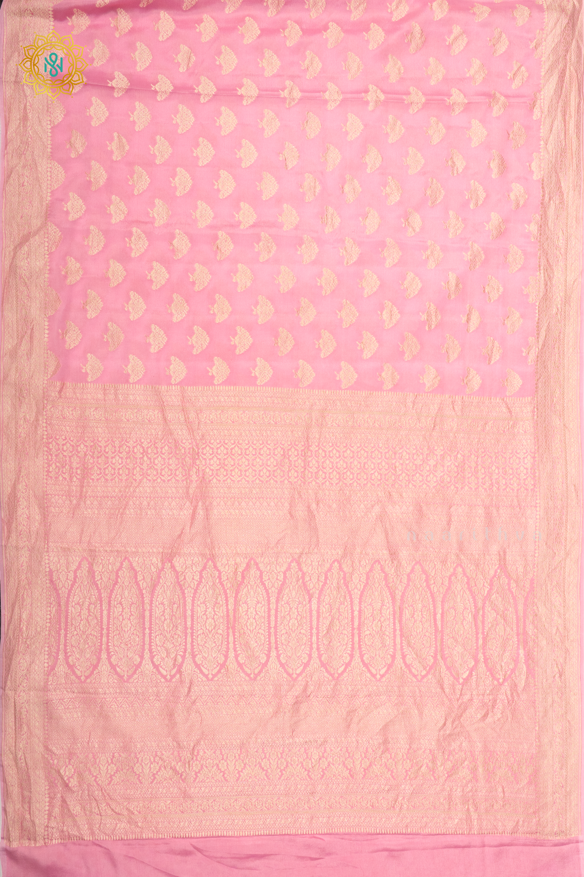 LIGHT PINK - PURE BANARASI CREPE SILK