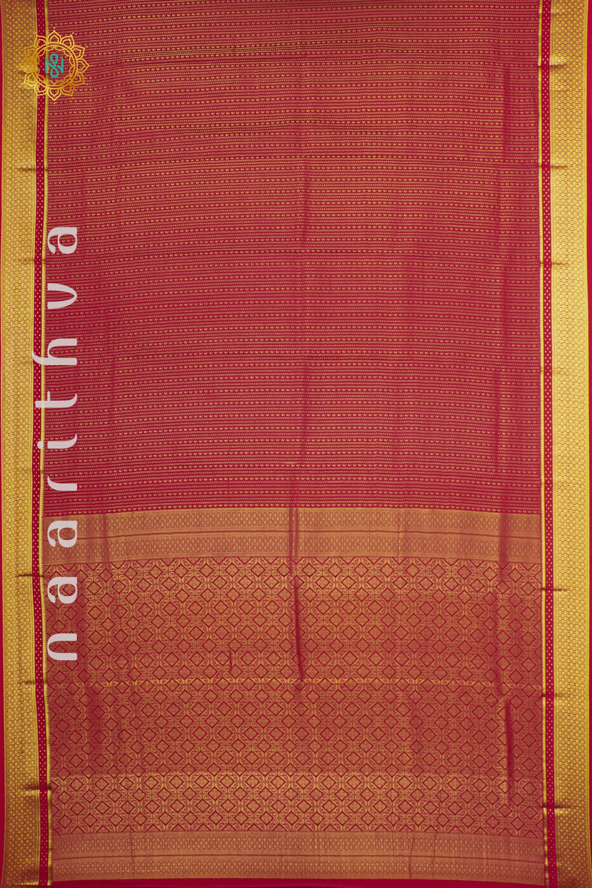 RED - PURE MYSORE CREPE SILK