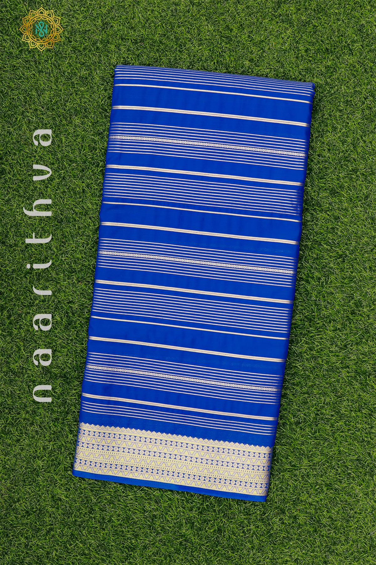 ROYAL BLUE - SEMI MYSORE CREPE SILK