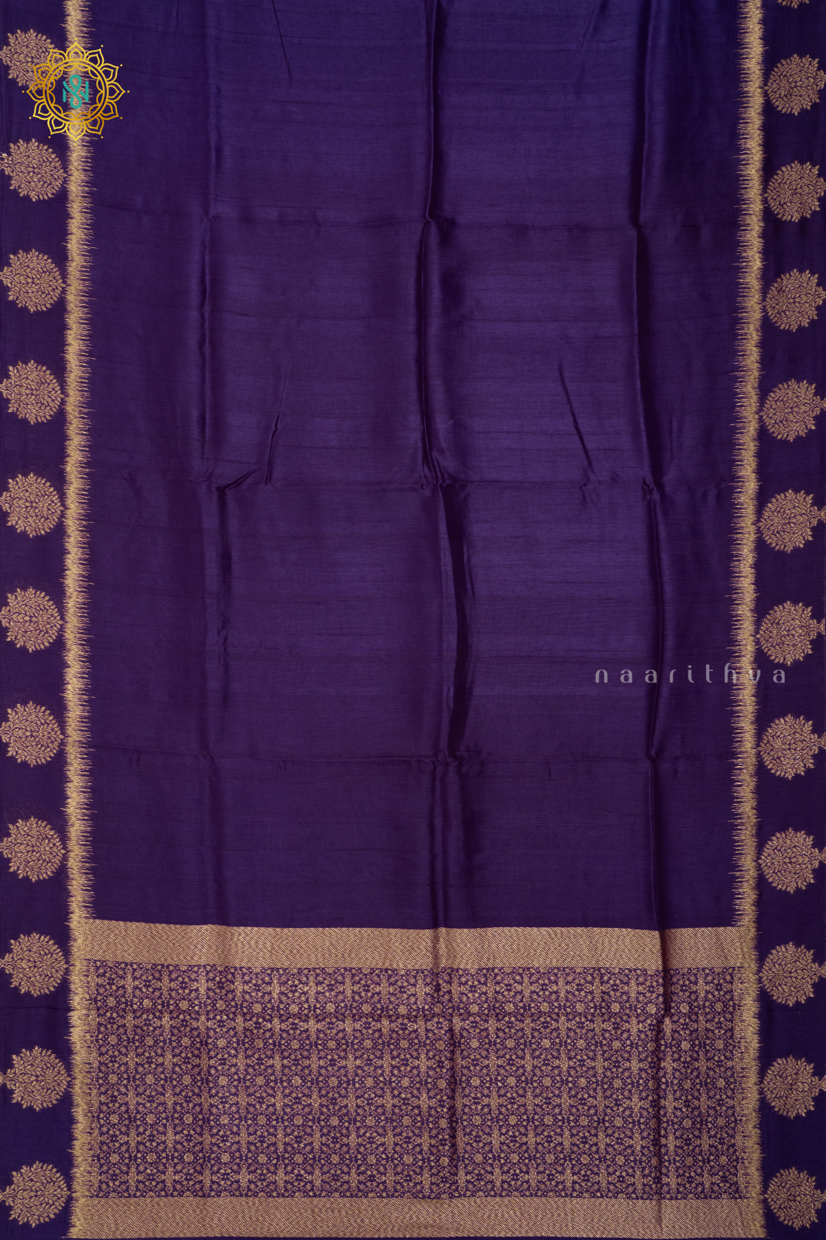 PURPLE - SEMI TUSSAR SILK