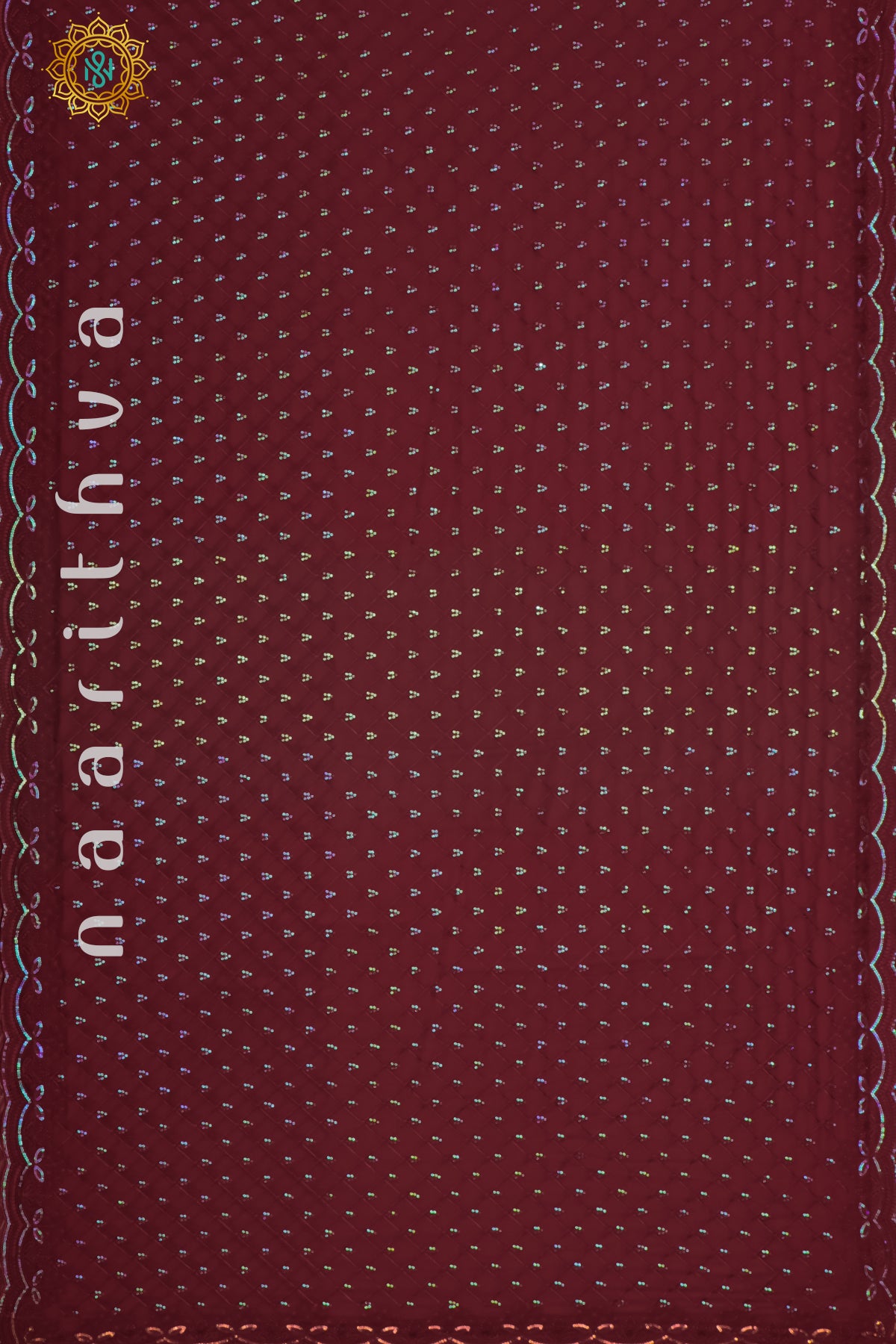 MAROON - DESIGNER GEORGETTE