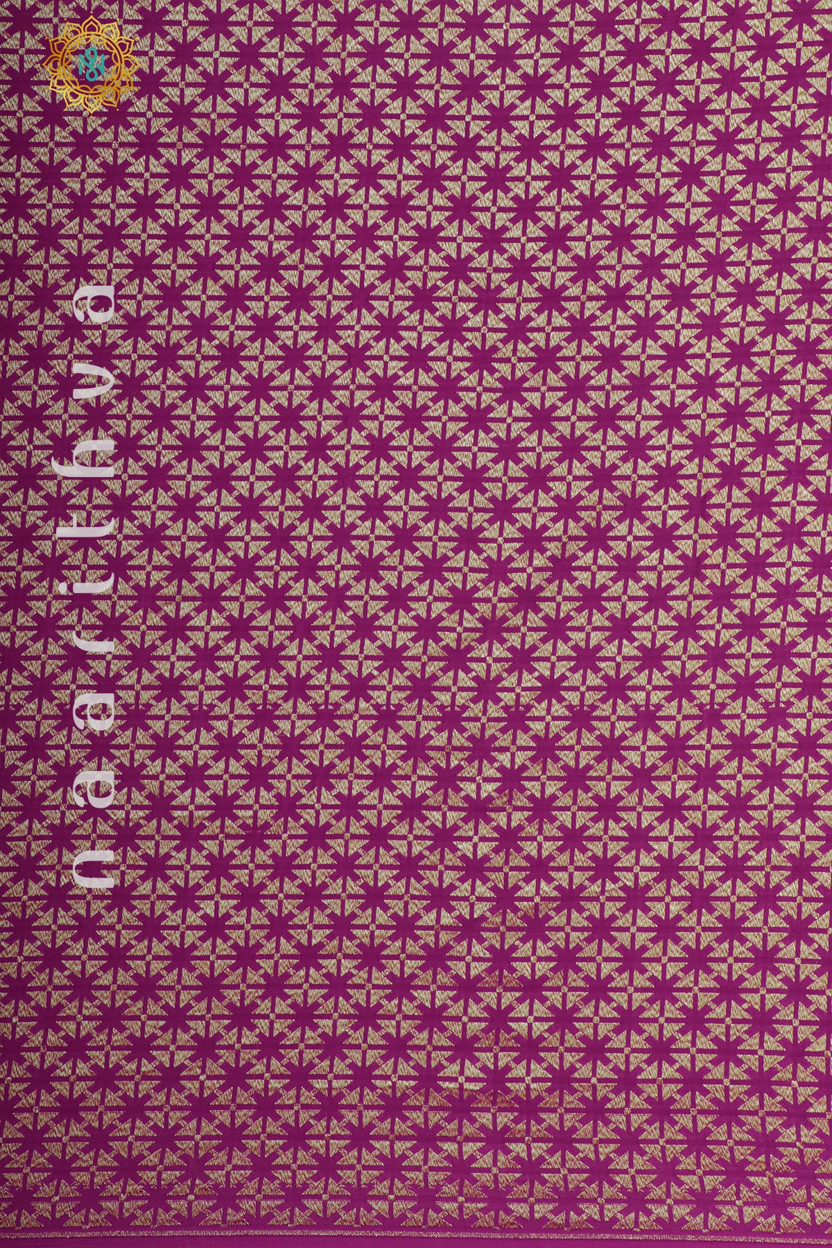 PINK WITH GREEN - PURE BANARASI CREPE