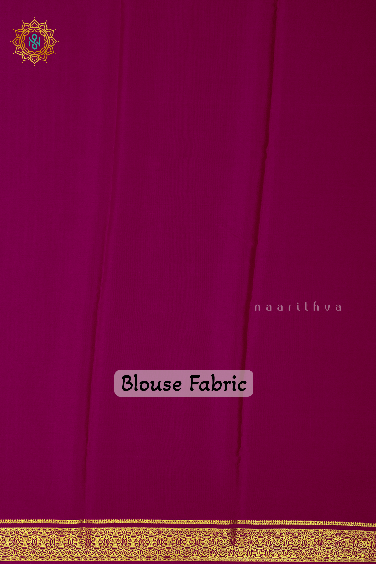 PARROT GREEN WITH PINK - PURE MYSORE CREPE SILK