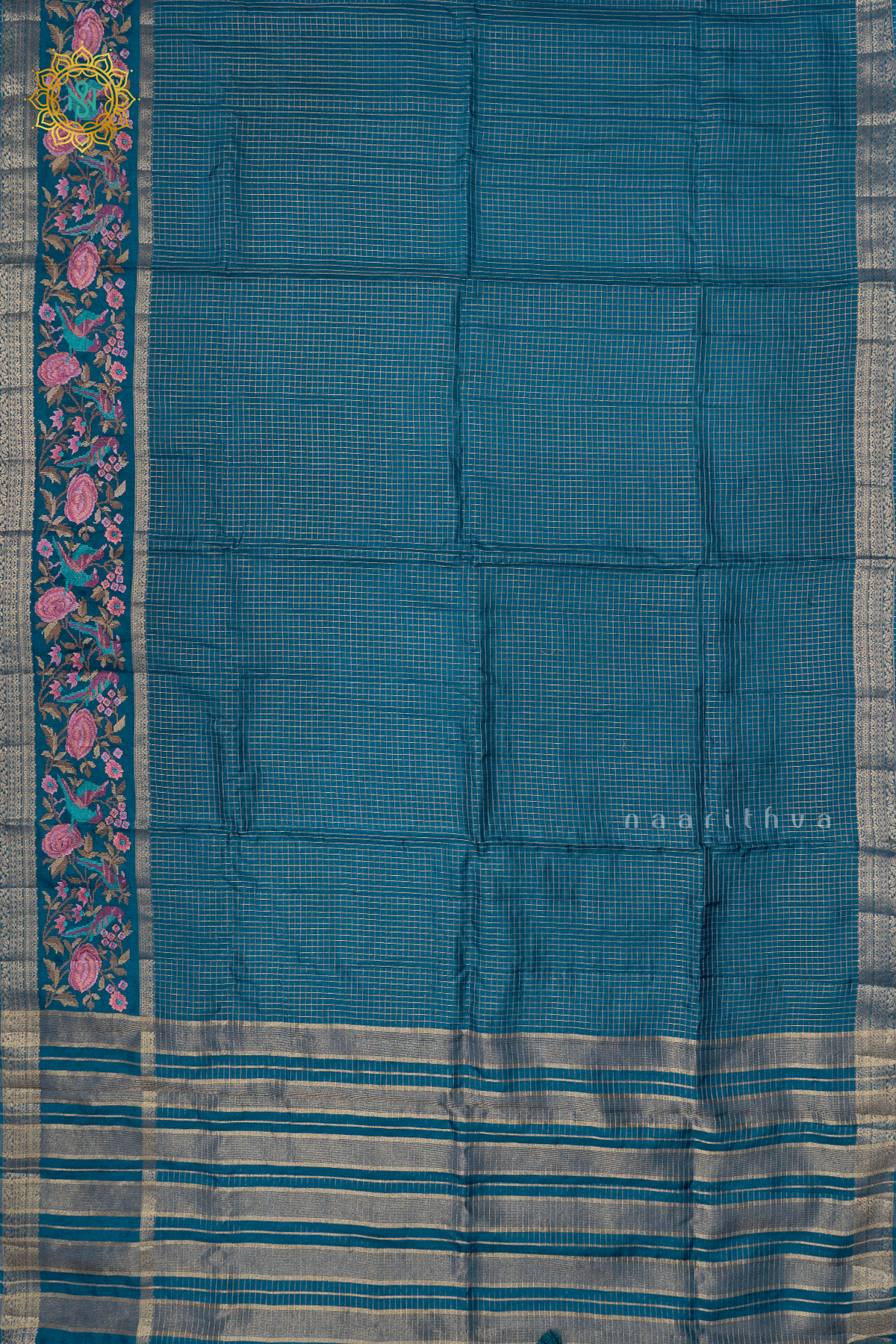 TEAL BLUE - SEMI CREPE SILK