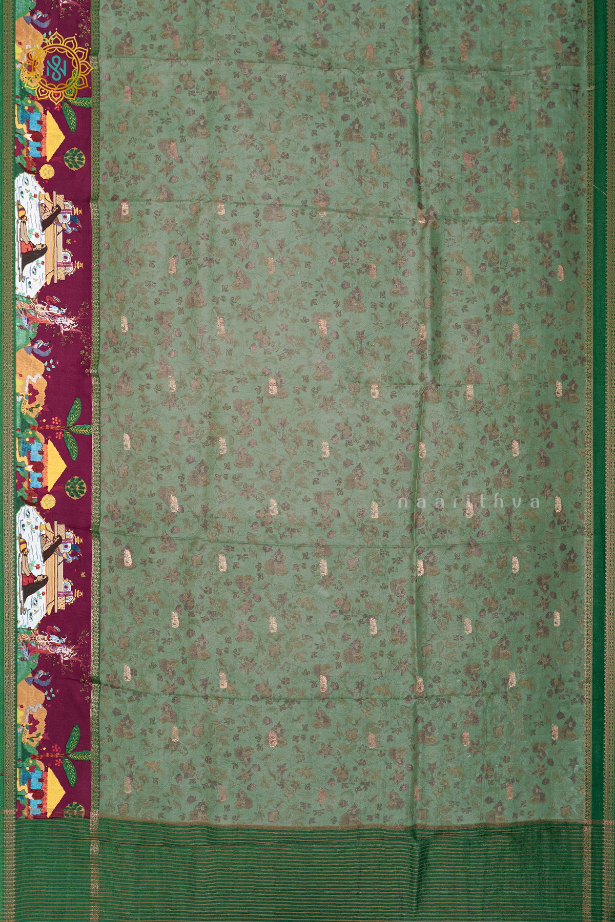 PISTA GREEN - SEMI CREPE SILK