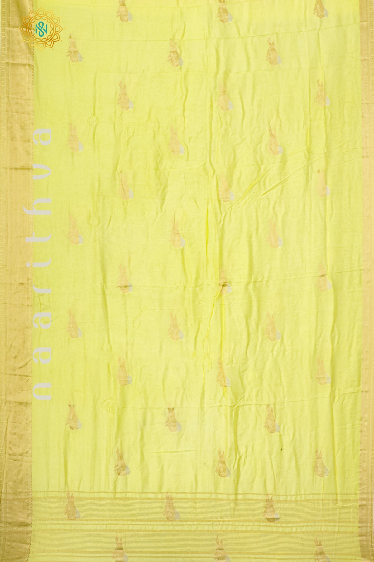 LIGHT YELLOW WITH PURPLE - DOLA SILK