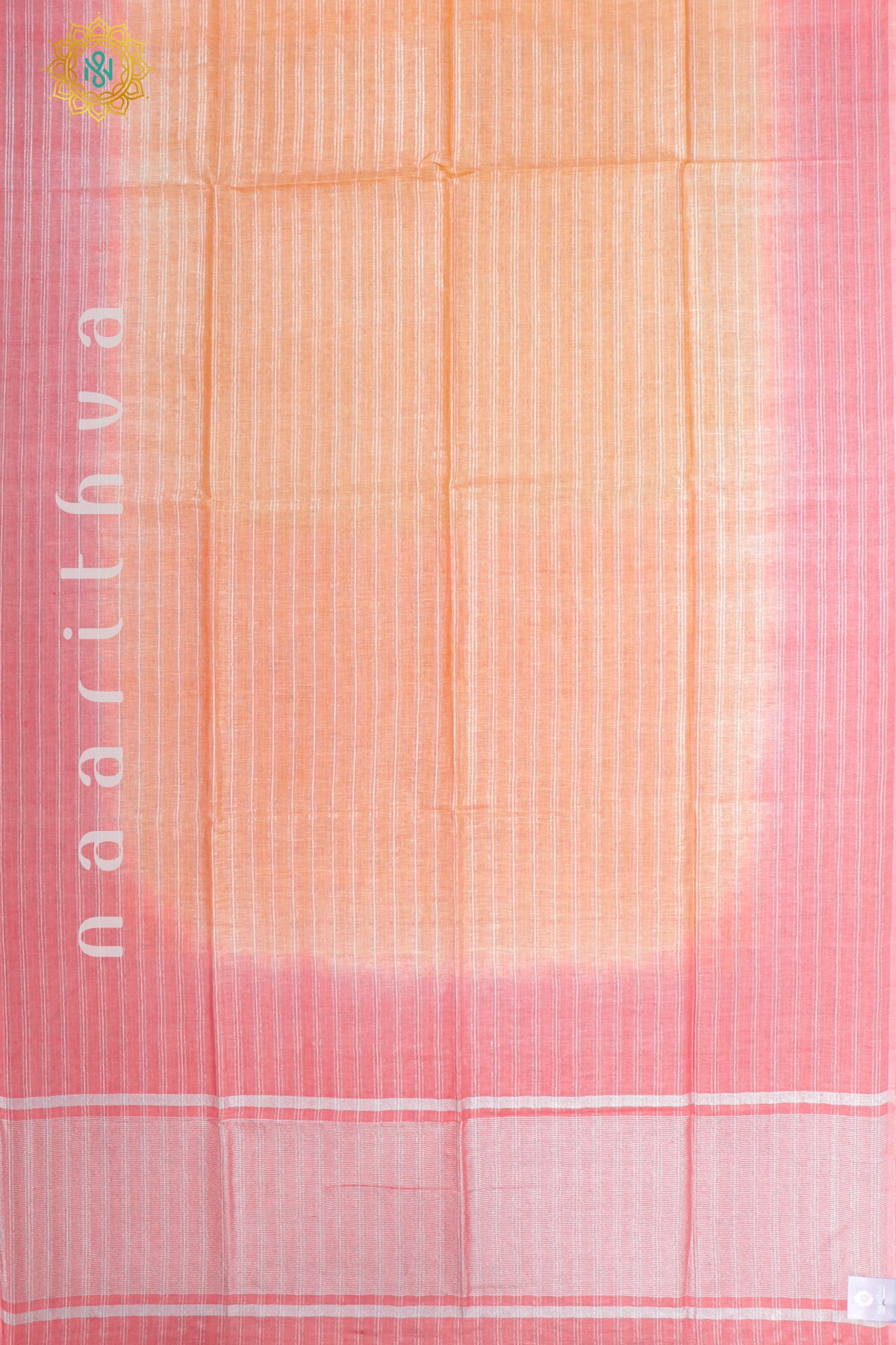 ORANGE WITH PEACH - PURE LINEN