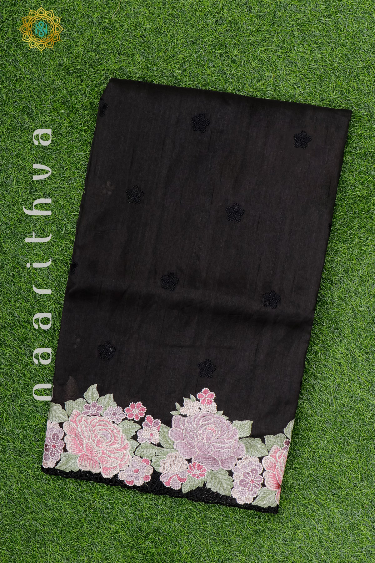 BLACK - TUSSAR SILK