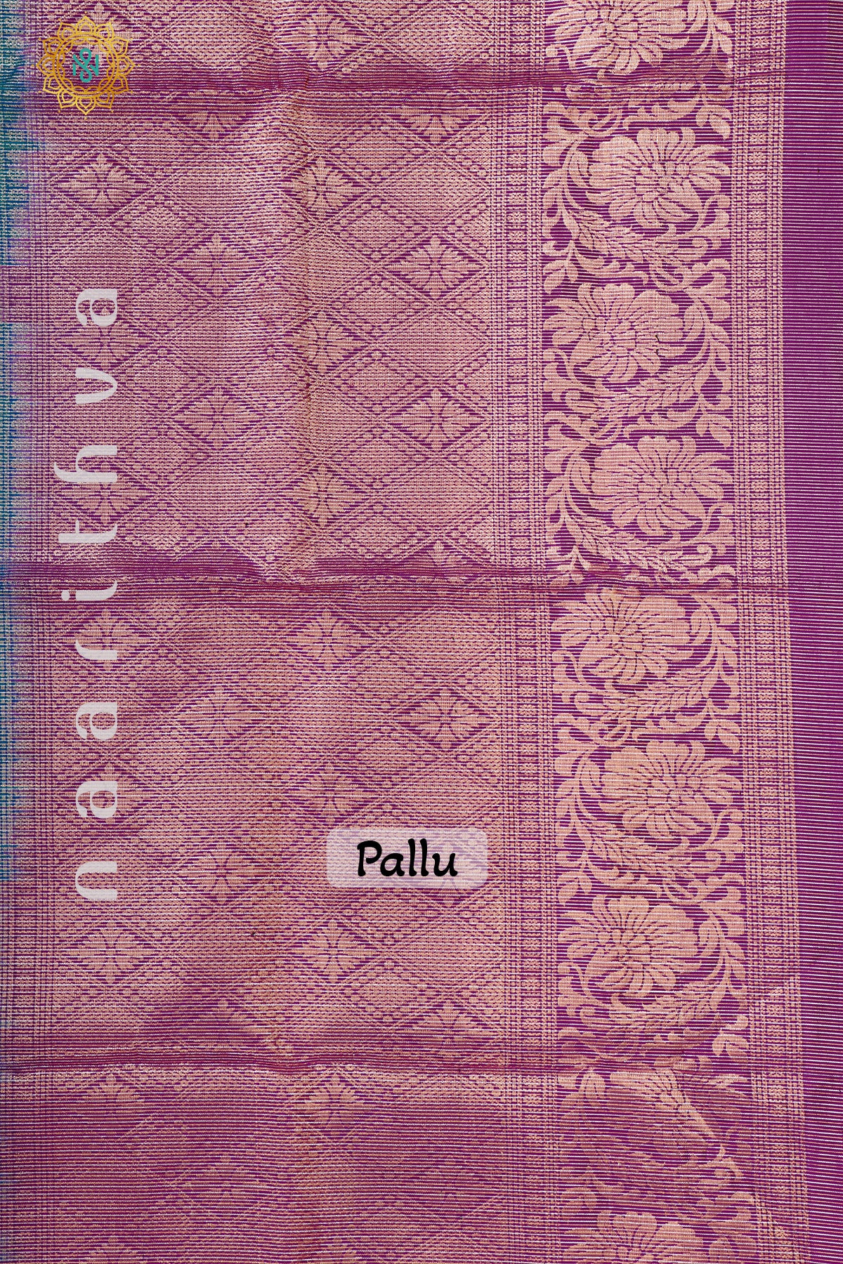 PEACOCK BLUE WITH PINK - PURE KANJIVARAM SOFT SILK