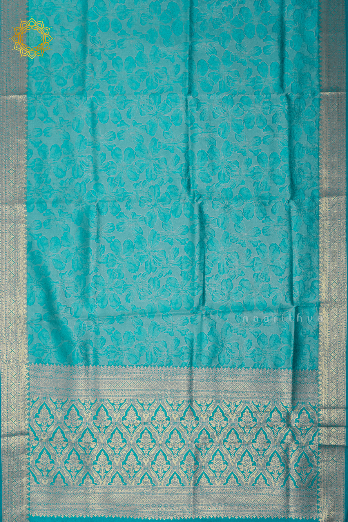 SKY BLUE WITH PINK - SEMI TISSUE