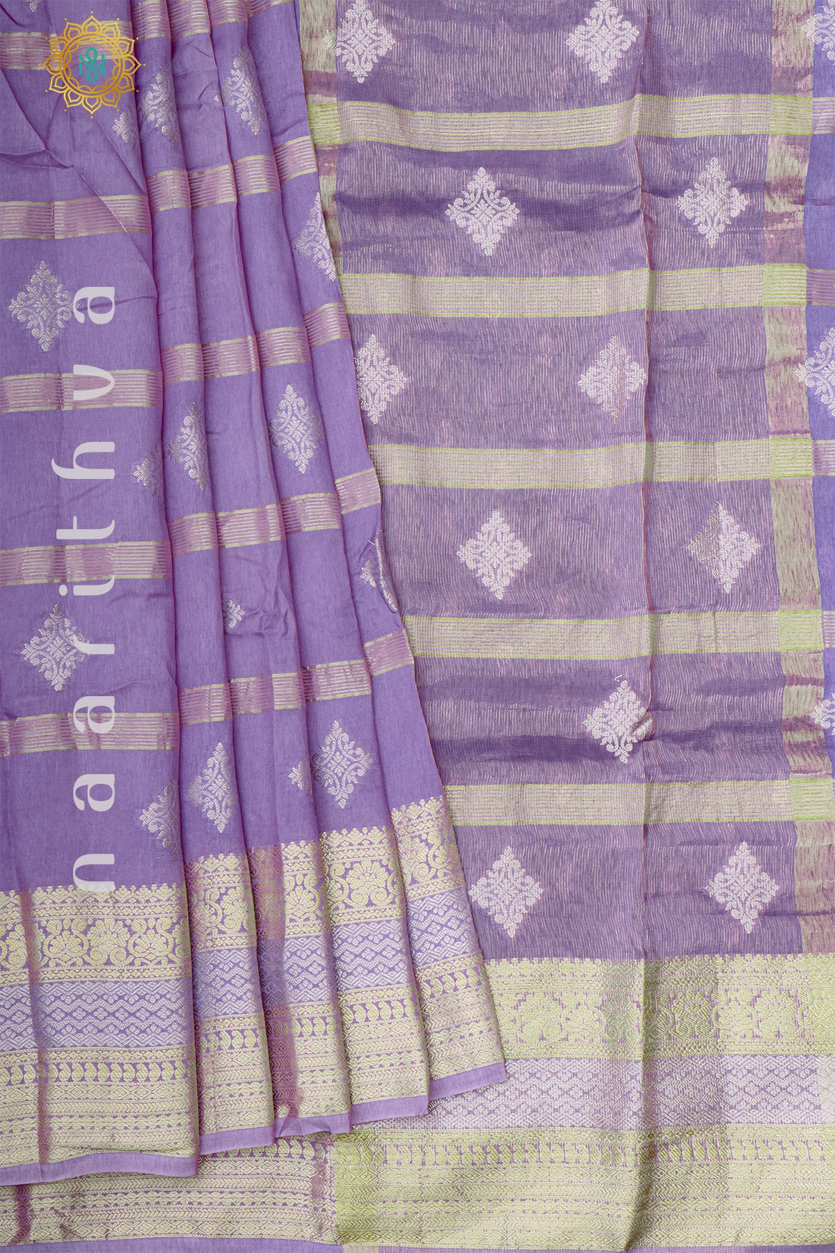 LAVENDER WITH PURPLE - DOLA SILK