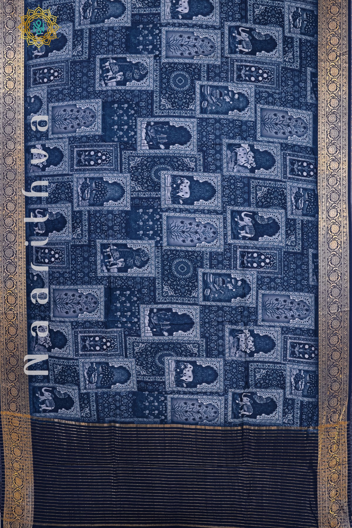 INDIGO - SEMI CREPE SILK