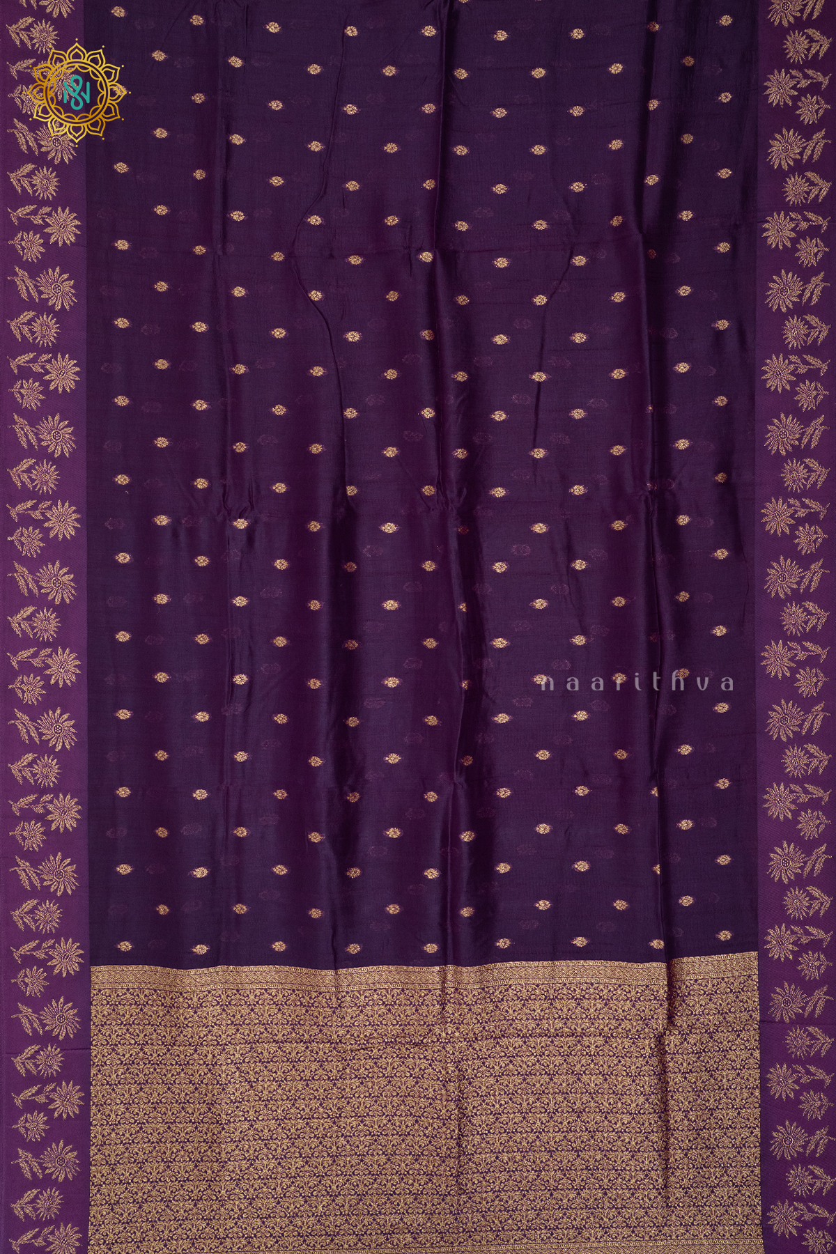 PURPLE - SEMI TUSSAR SILK
