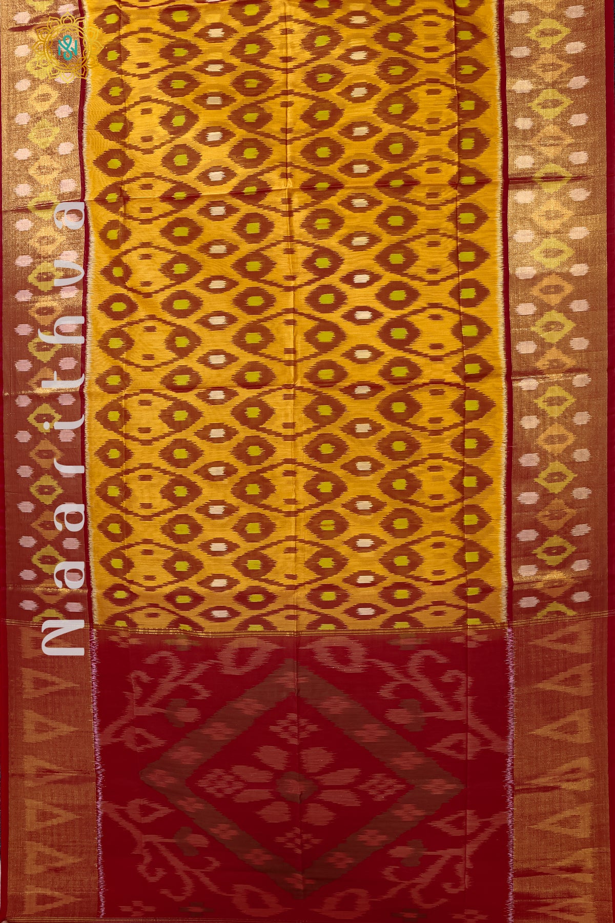 YELLOW WITH RED - IKAT SICO