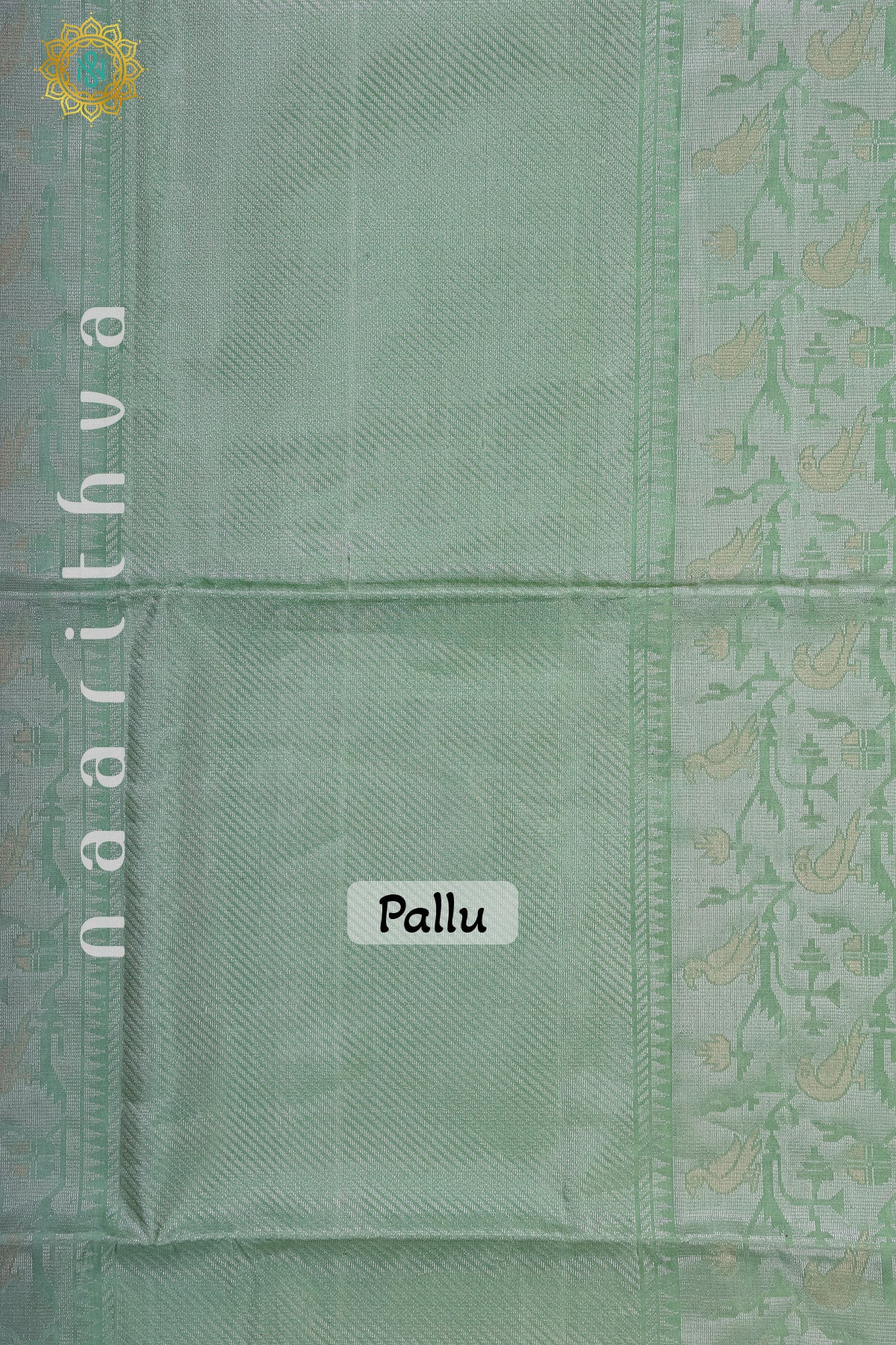 BROWN WITH PISTA GREEN - PURE KANJIVARAM SOFT SILK