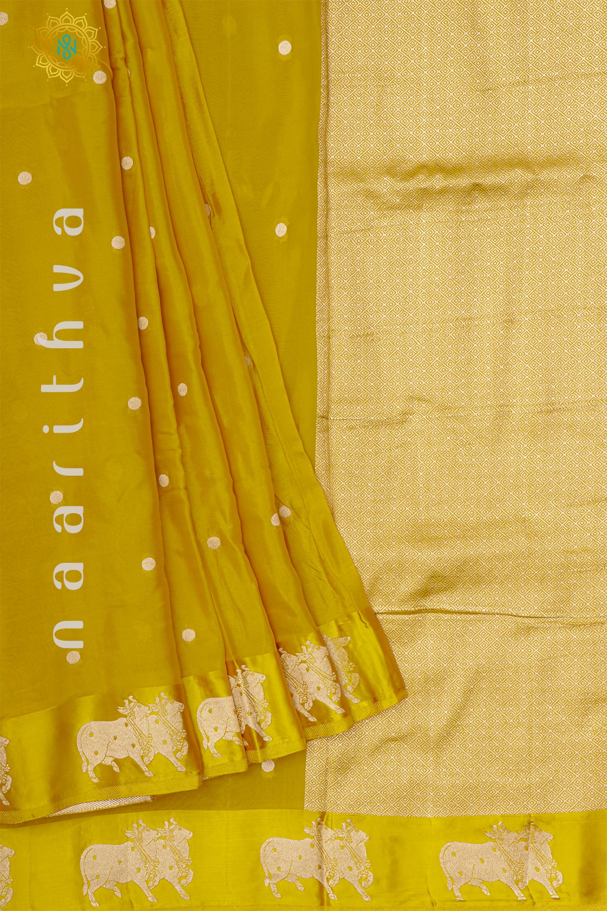 YELLOW - SEMI CREPE SILK