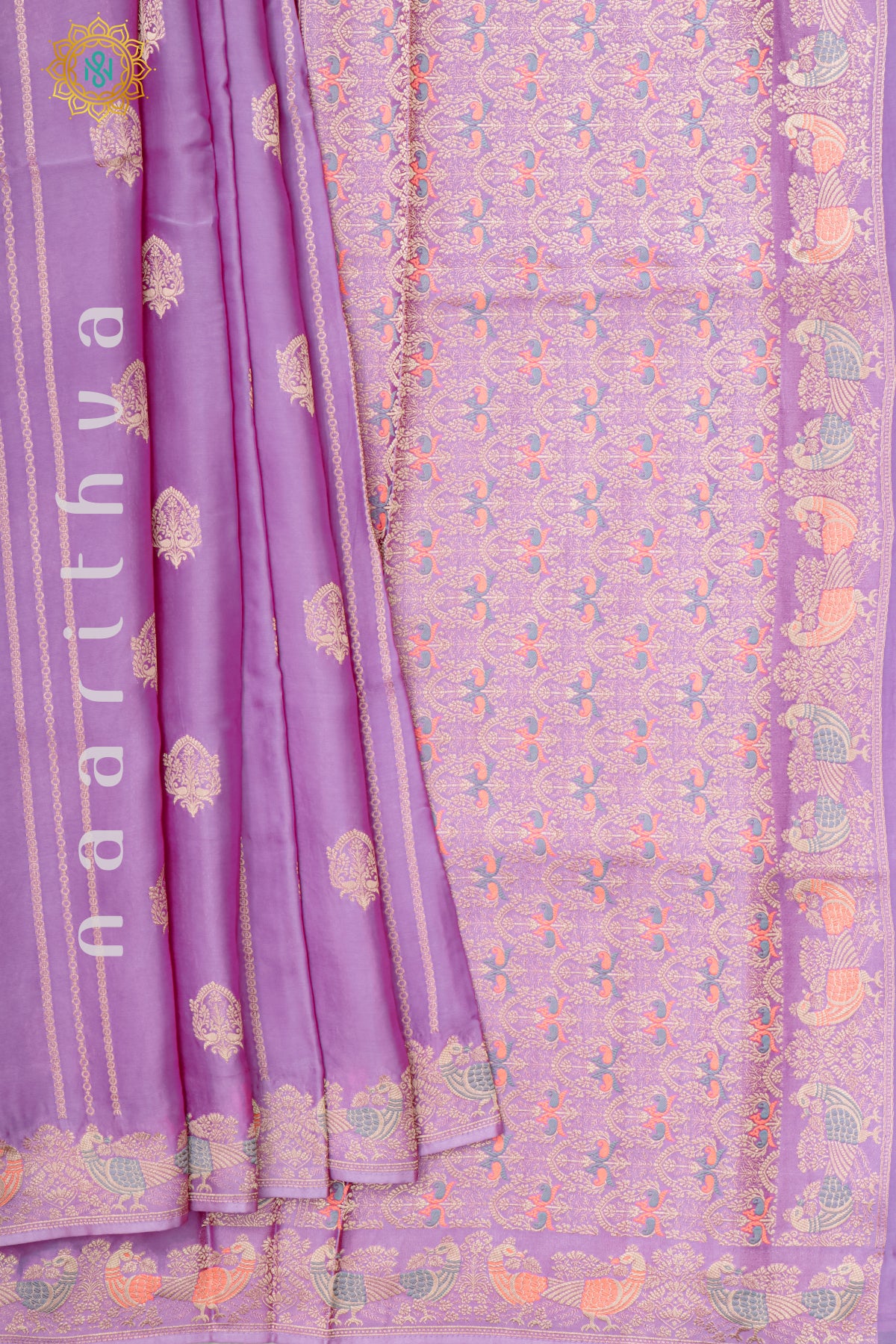 PINKISH LAVENDER - BANARASI SATIN