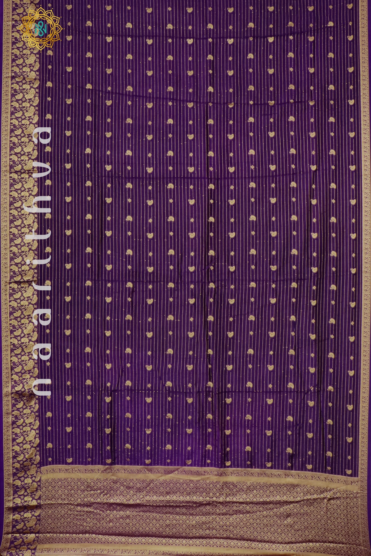 PURPLE WITH YELLOW - DOLA SILK