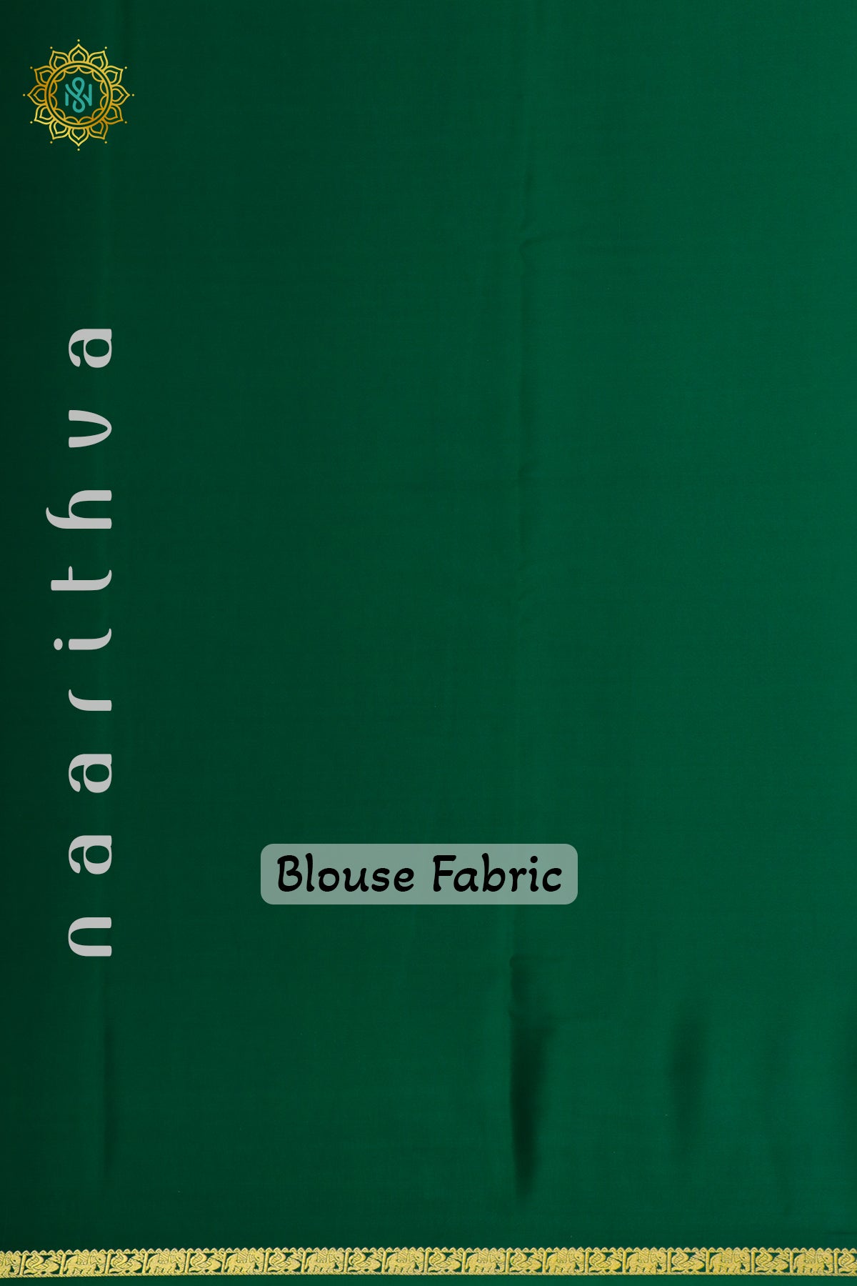 BOTTLE GREEN - PURE MYSORE CREPE SILK