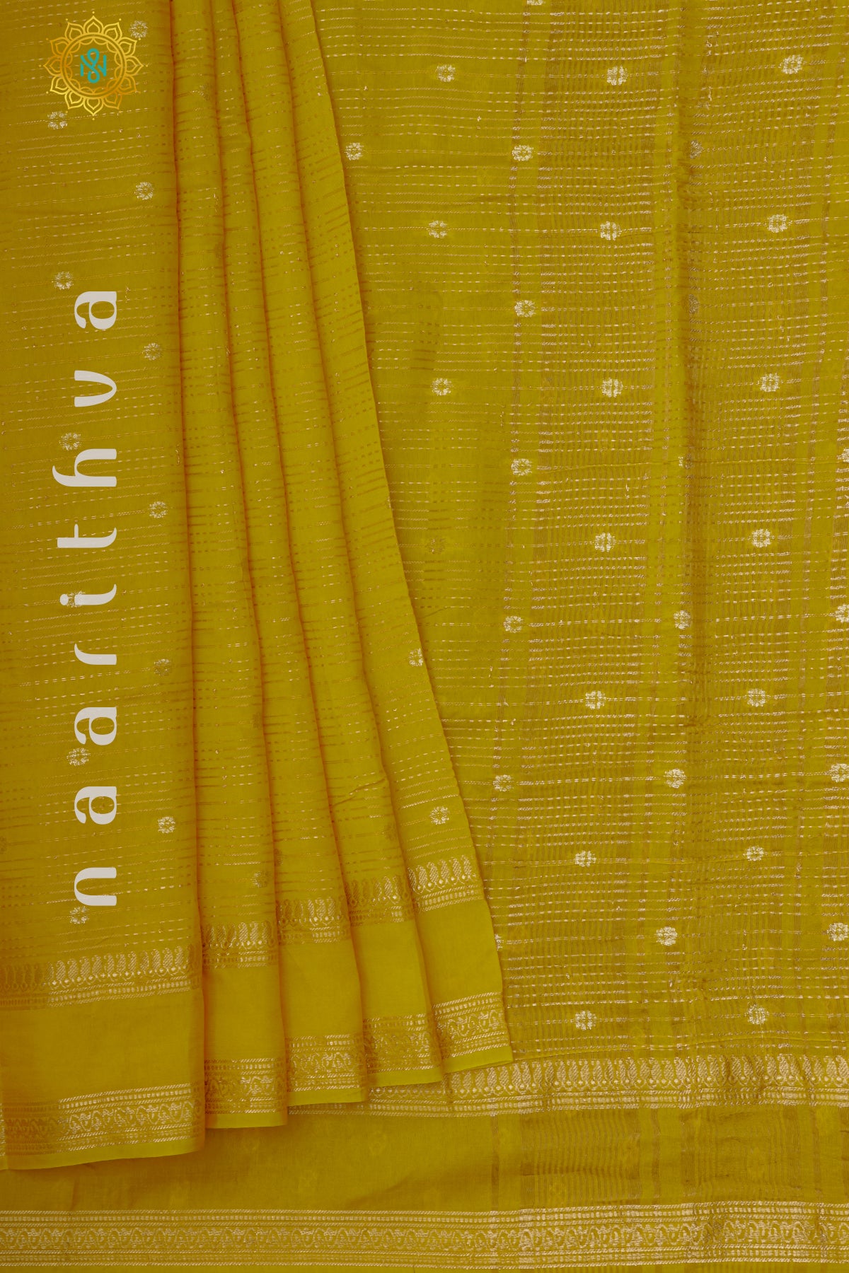 YELLOW WITH PURPLE - DOLA SILK