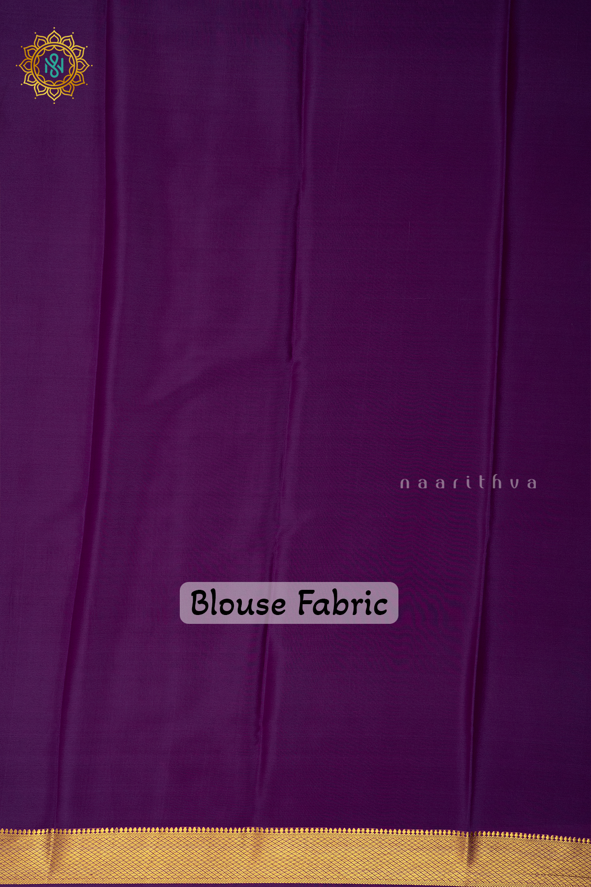 WHITE WITH PURPLE - PURE MYSORE CREPE SILK