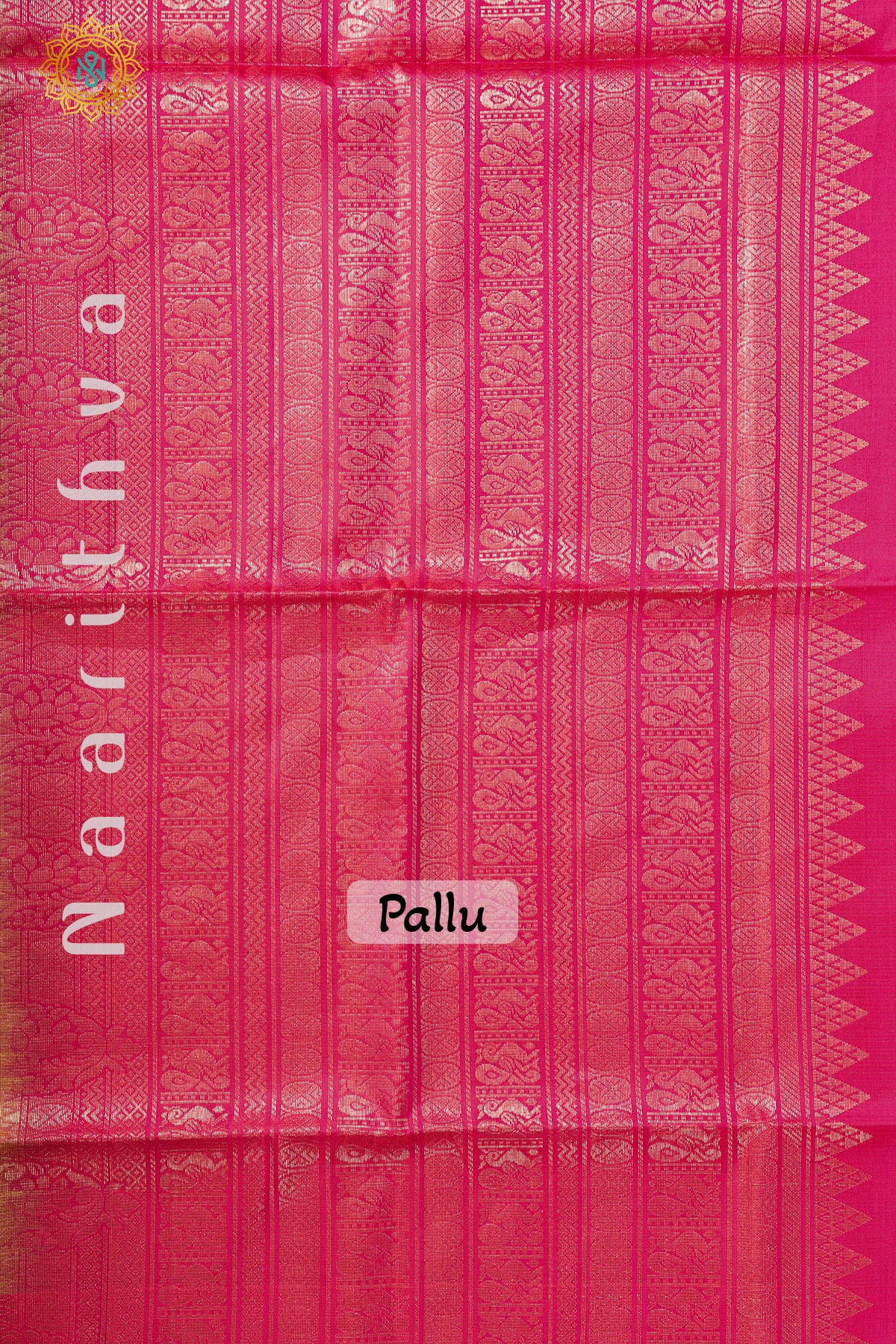 GREEN WITH ORANGISH PINK - PURE KANJIVARAM SOFT SILK