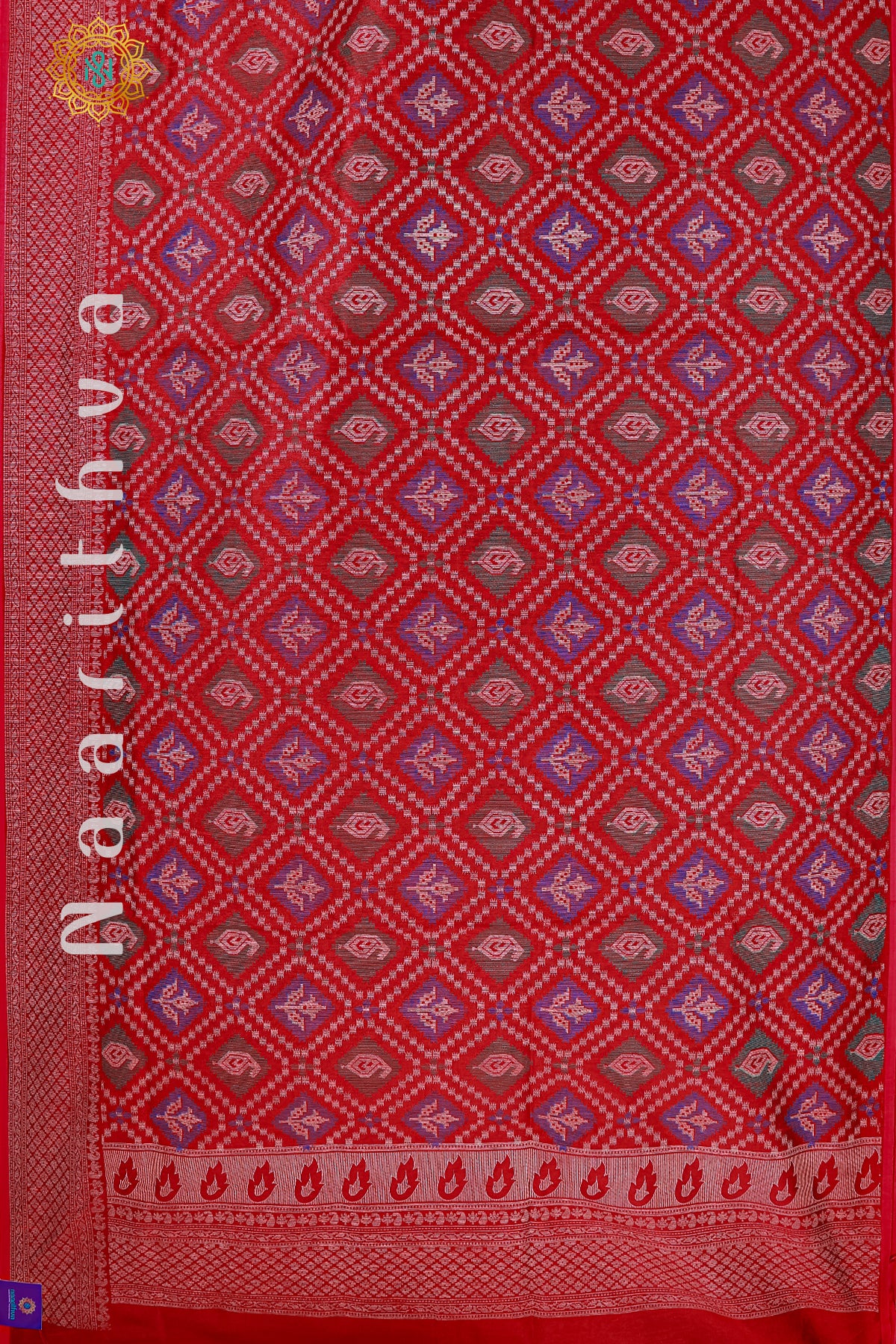 RED - SEMI JUTE COTTON