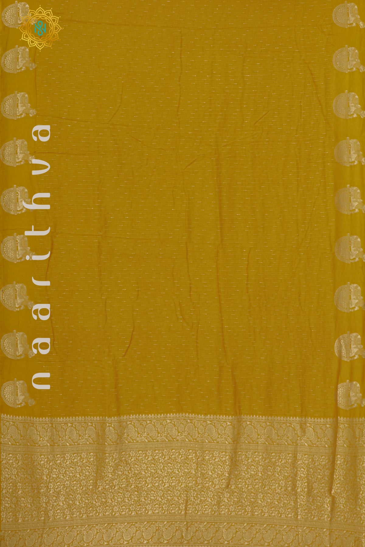 YELLOW WITH PURPLE - DOLA SILK