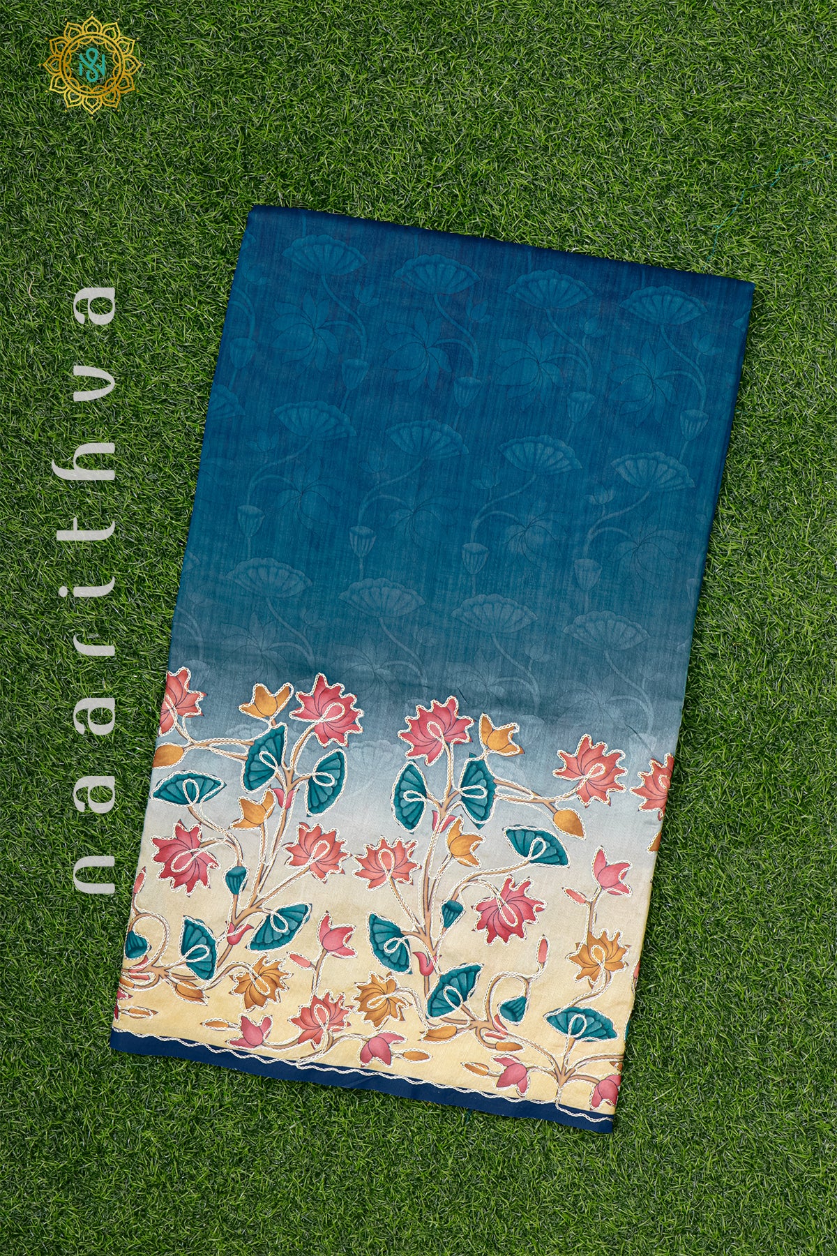 BLUE - CHANDERI SILK COTTON