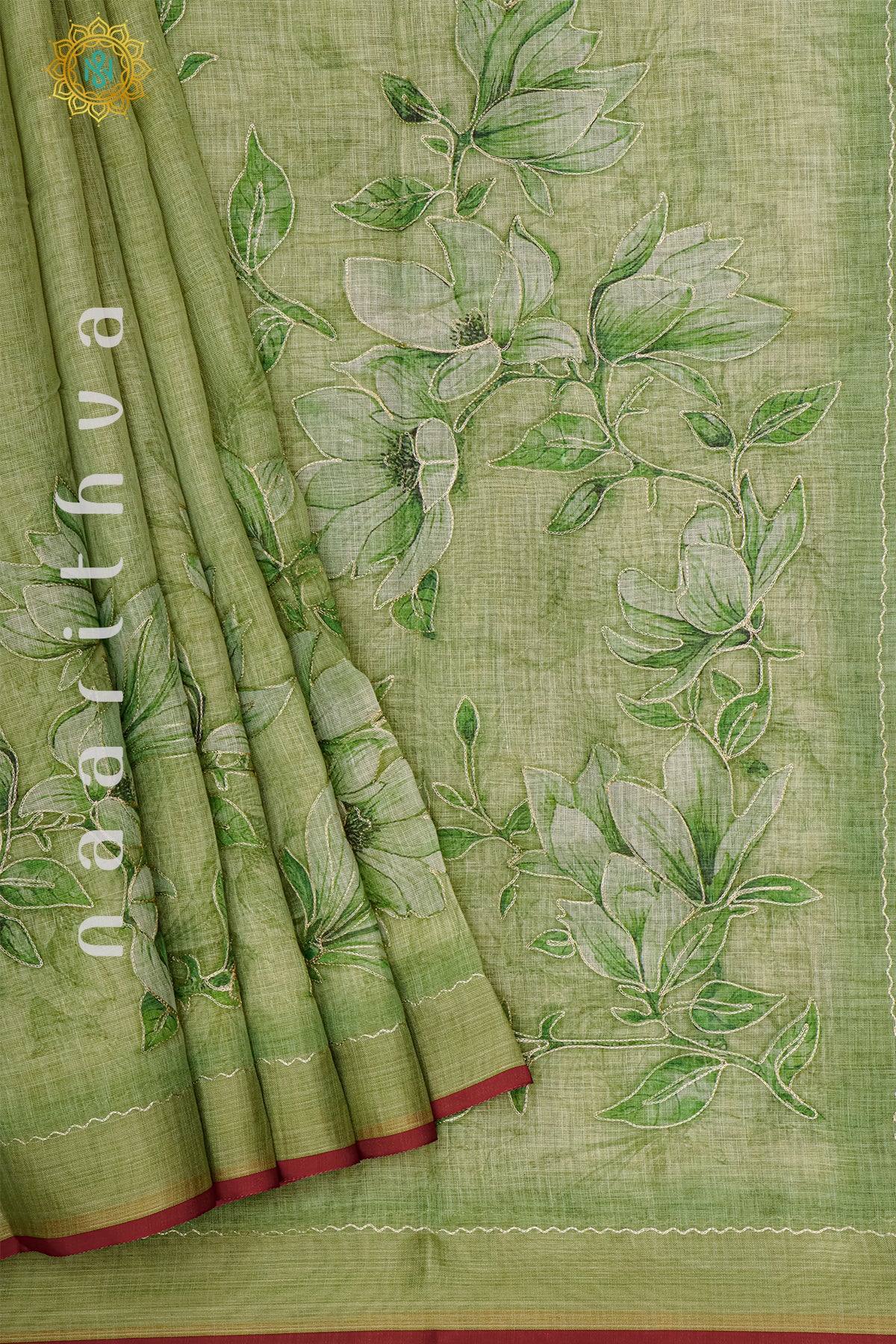 PARROT GREEN - LINEN TISSUE