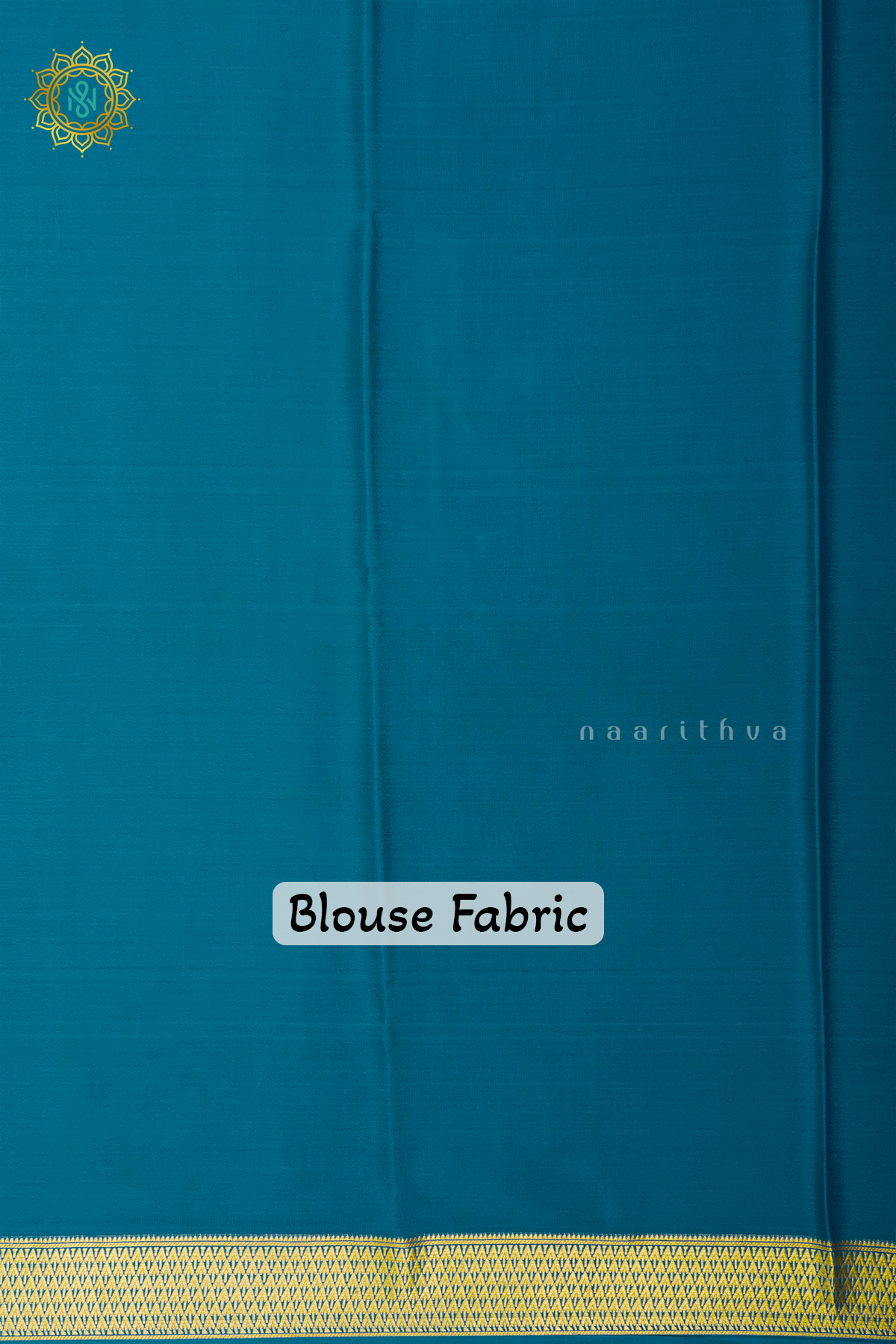 TEAL BLUE - PURE MYSORE CREPE SILK
