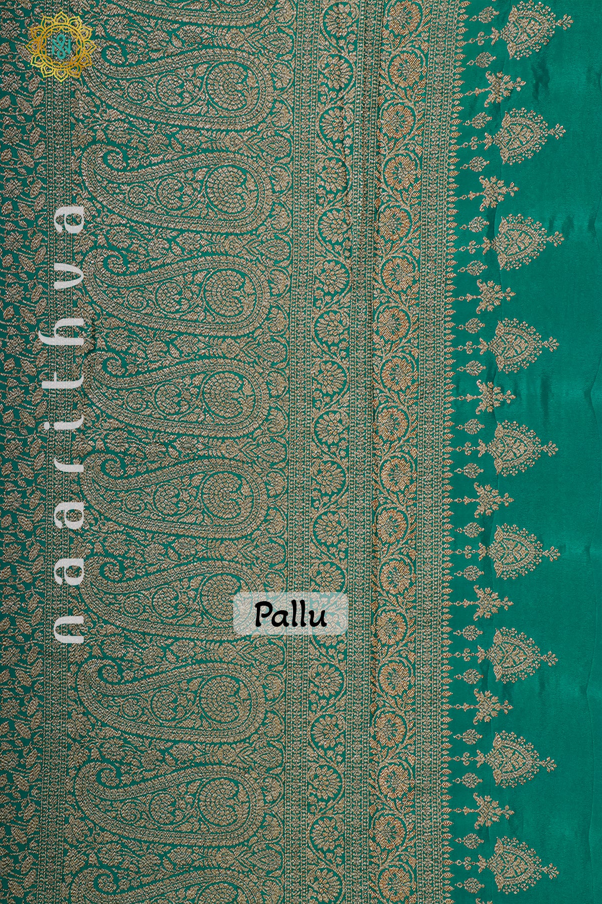 PINK WITH GREEN - PURE BANARASI CREPE SILK