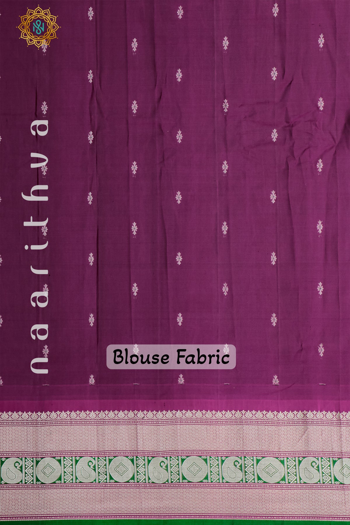 OFF WHITE WITH MAGENTA - PURE GADWAL SILK