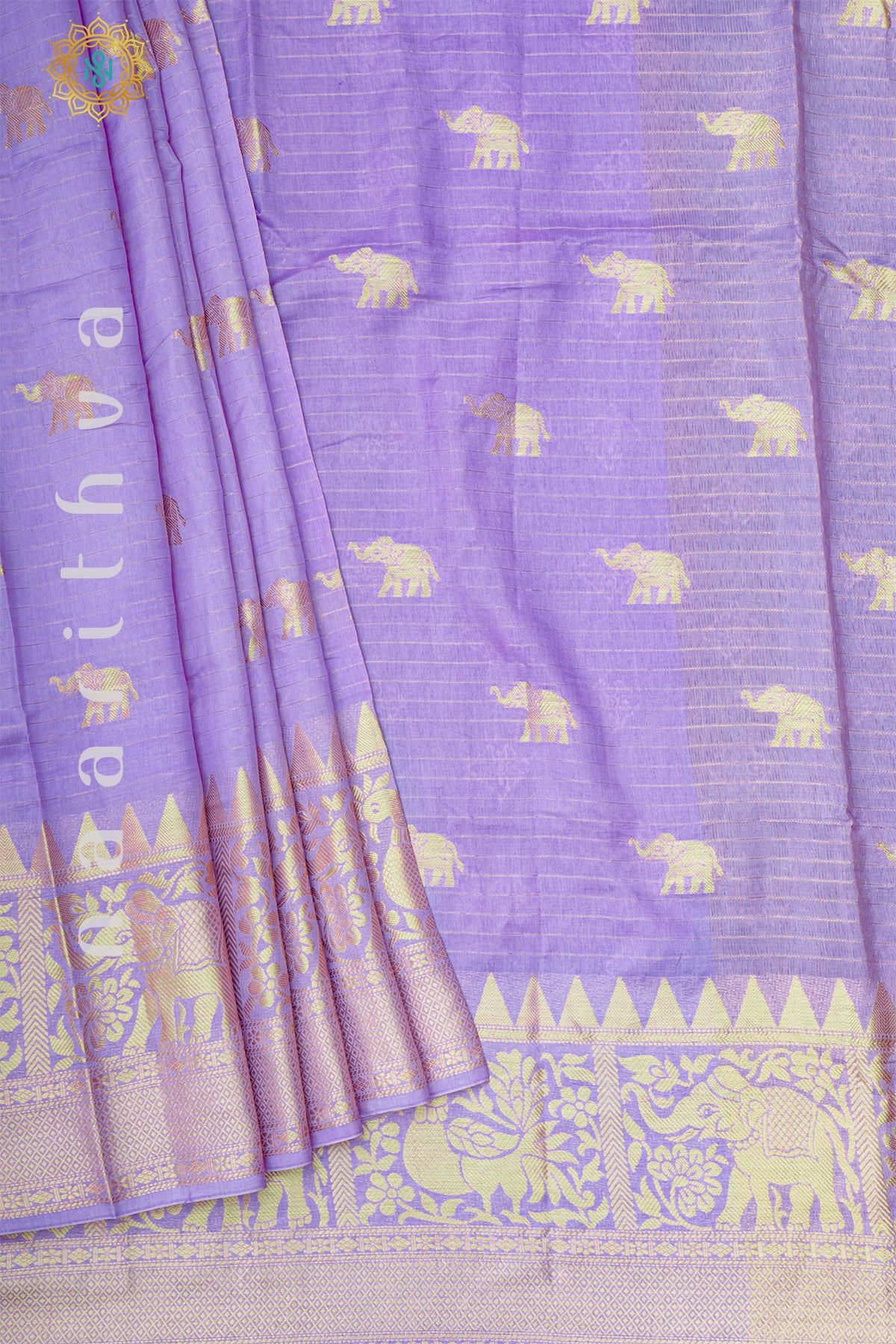 LAVENDER WITH PURPLE - DOLA SILK