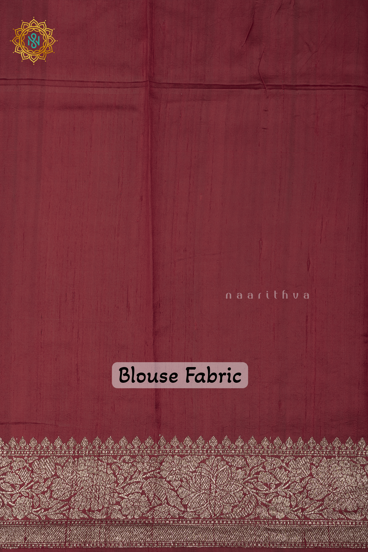 BLACK WITH MAROON - PURE BANARASI RAW SILK