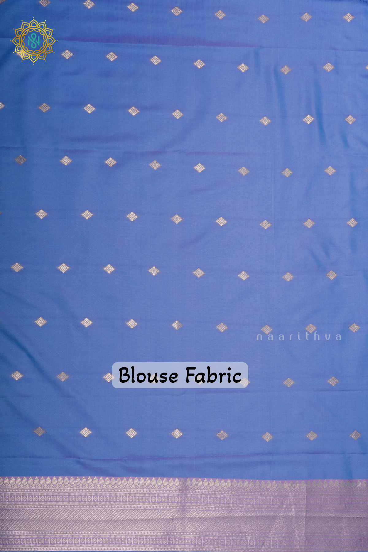 PRE BOOKING AQUA BLUE WITH LAVENDER - SEMI KANCHI