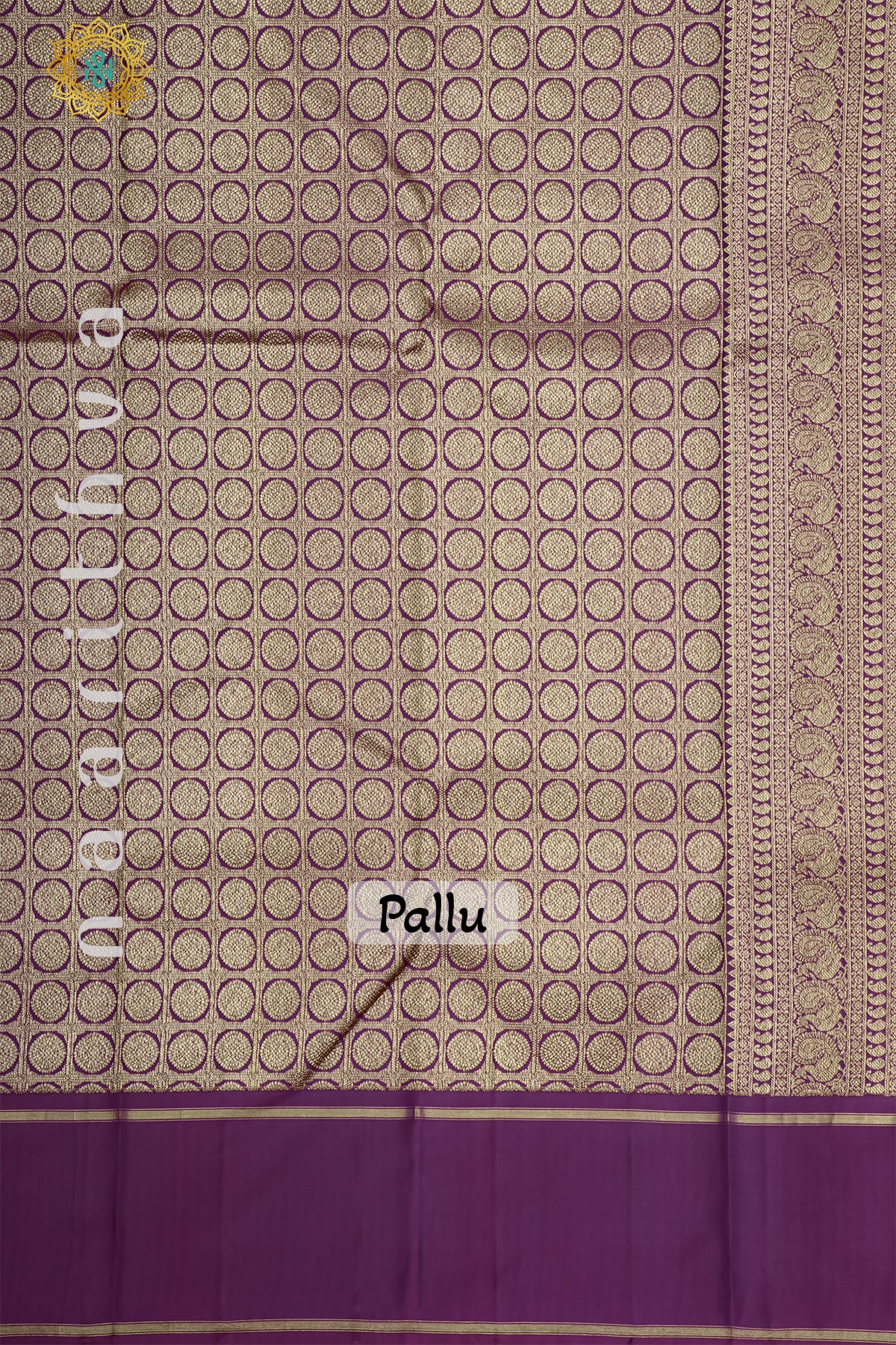 DUAL SHADE OF BROWN WITH PURPLE - PURE KANJIVARAM SILK