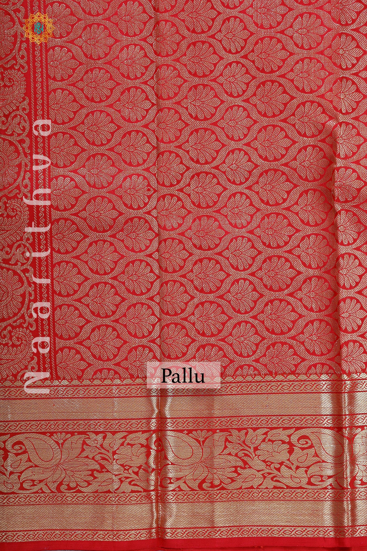 ORANGE WITH RED - PURE KANJIVARAM SILK