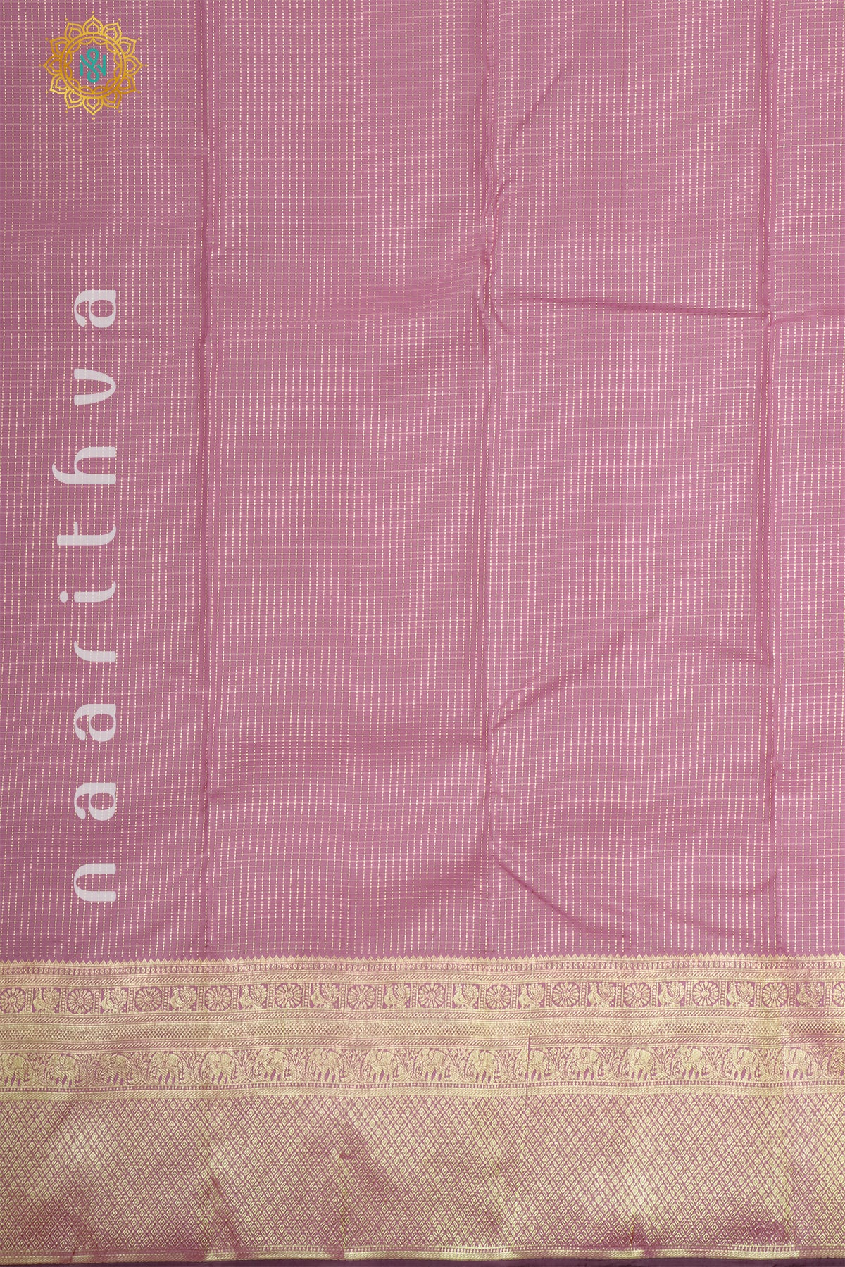 MAUVE WITH DEEP WINE - PURE KANJIVARAM SILK