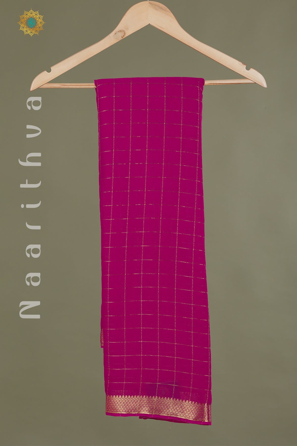 PINK - CHIFFON GEORGETTE WITH CHECKED PATTERN