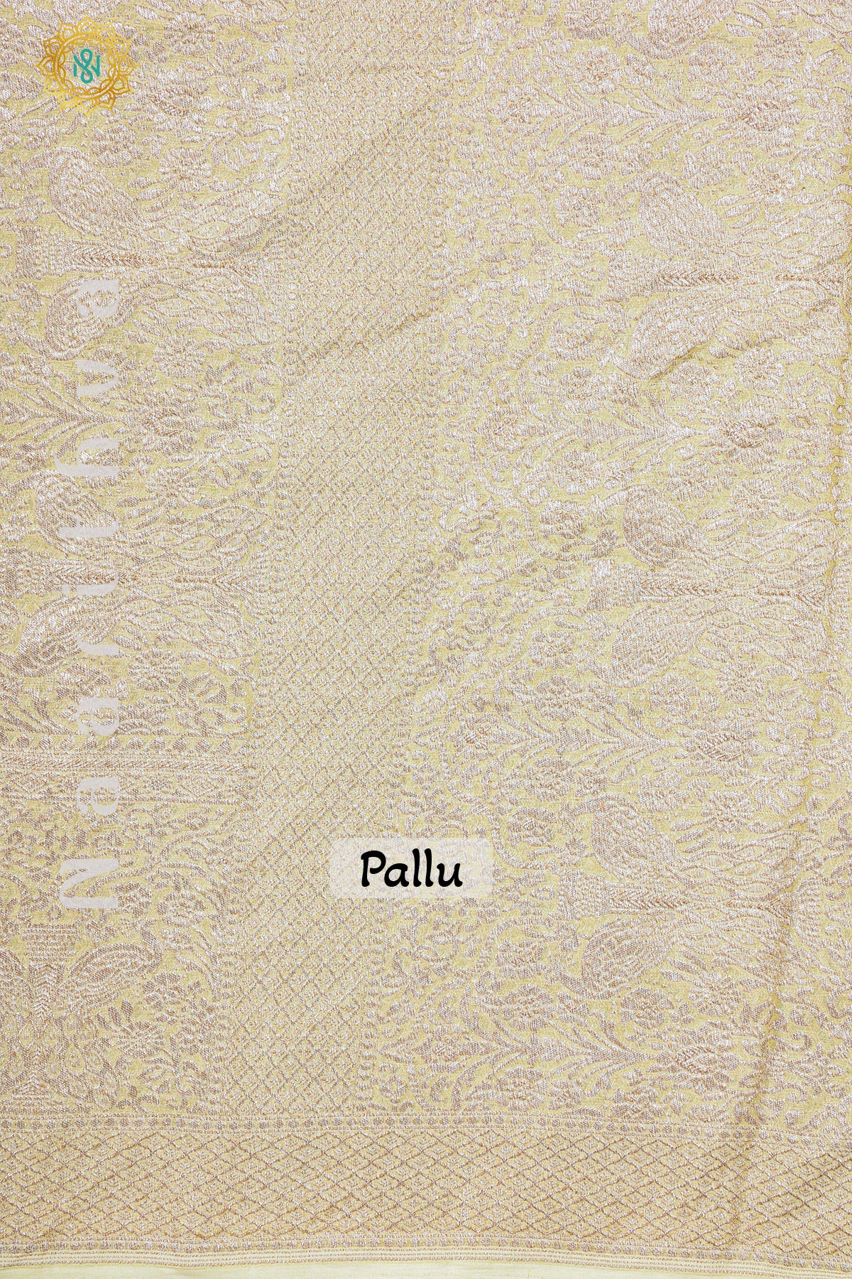 LIGHT YELLOW - PURE HANDLOOM KHADDI GEORGETTE BANARAS