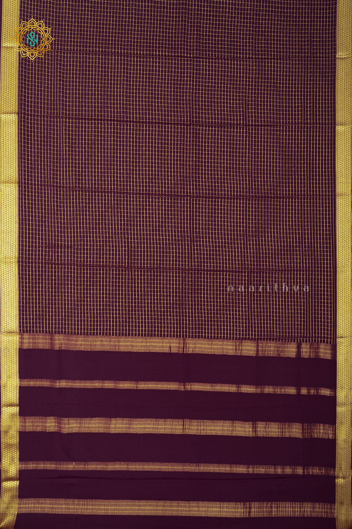 WINE - PURE MYSORE CREPE SILK