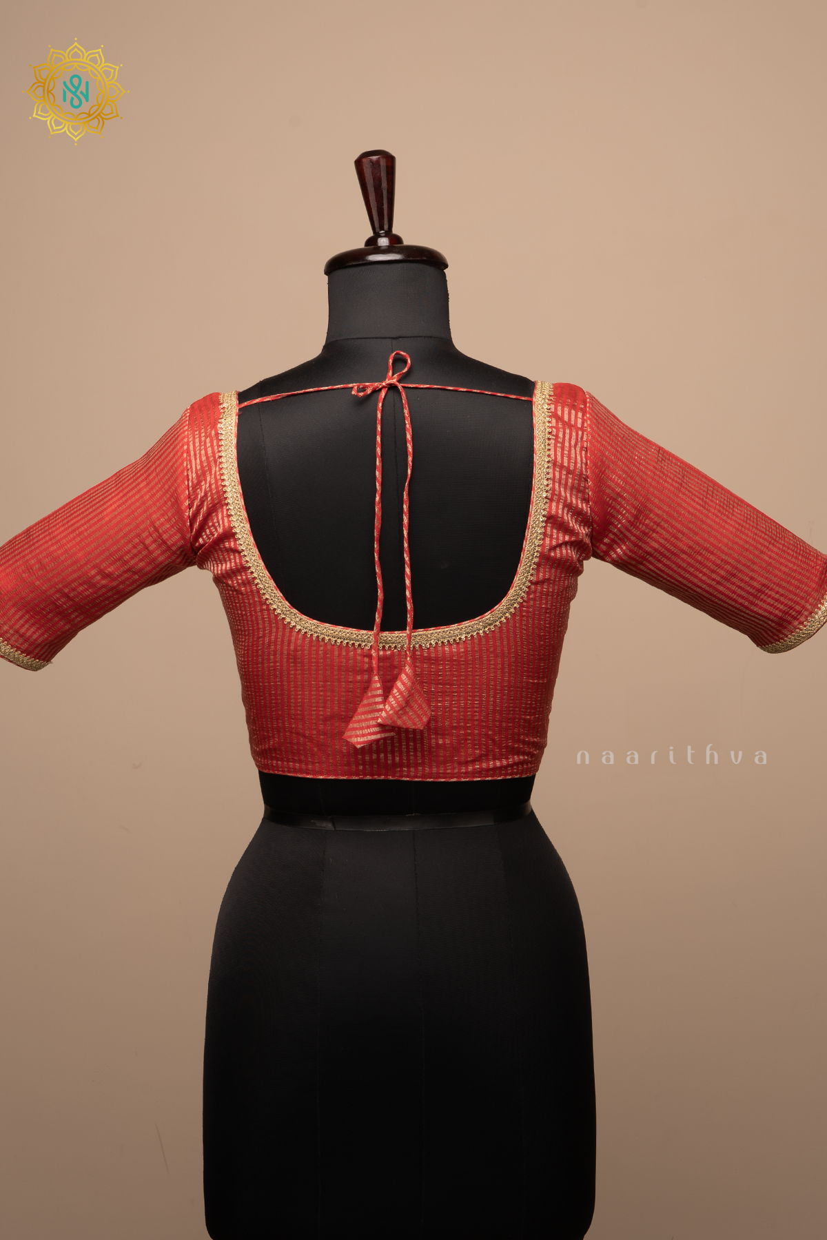 RED - TISSUE READYMADE BLOUSE