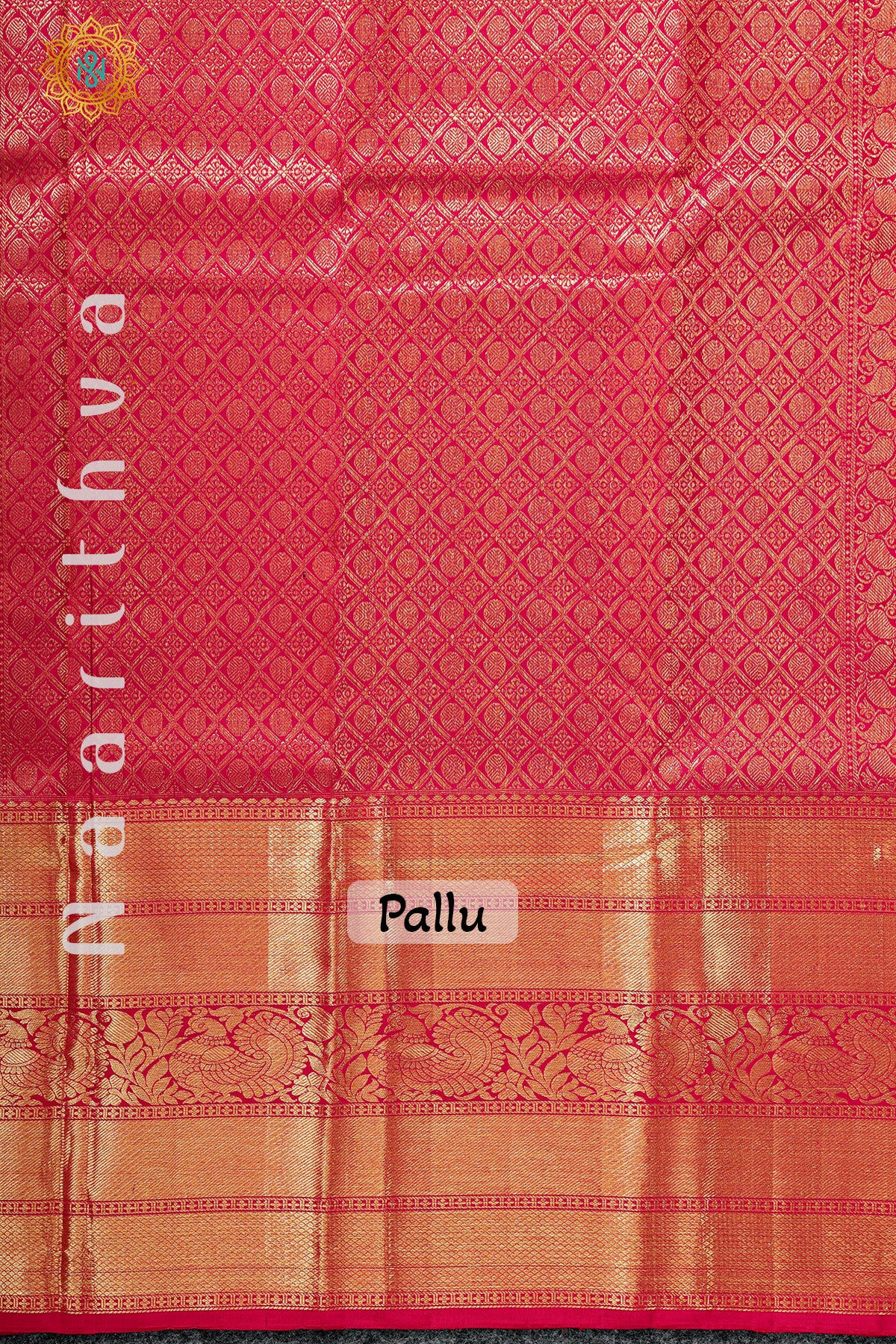 DEEP WINE WITH RED - PURE KANJIVARAM SILK