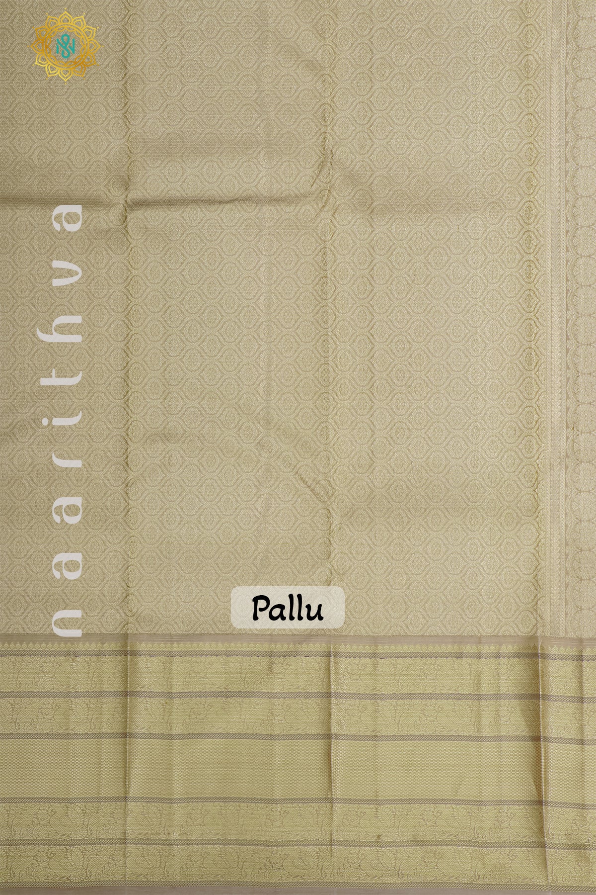 YELLOW WITH BIEGE - PURE KANJIVARAM SILK