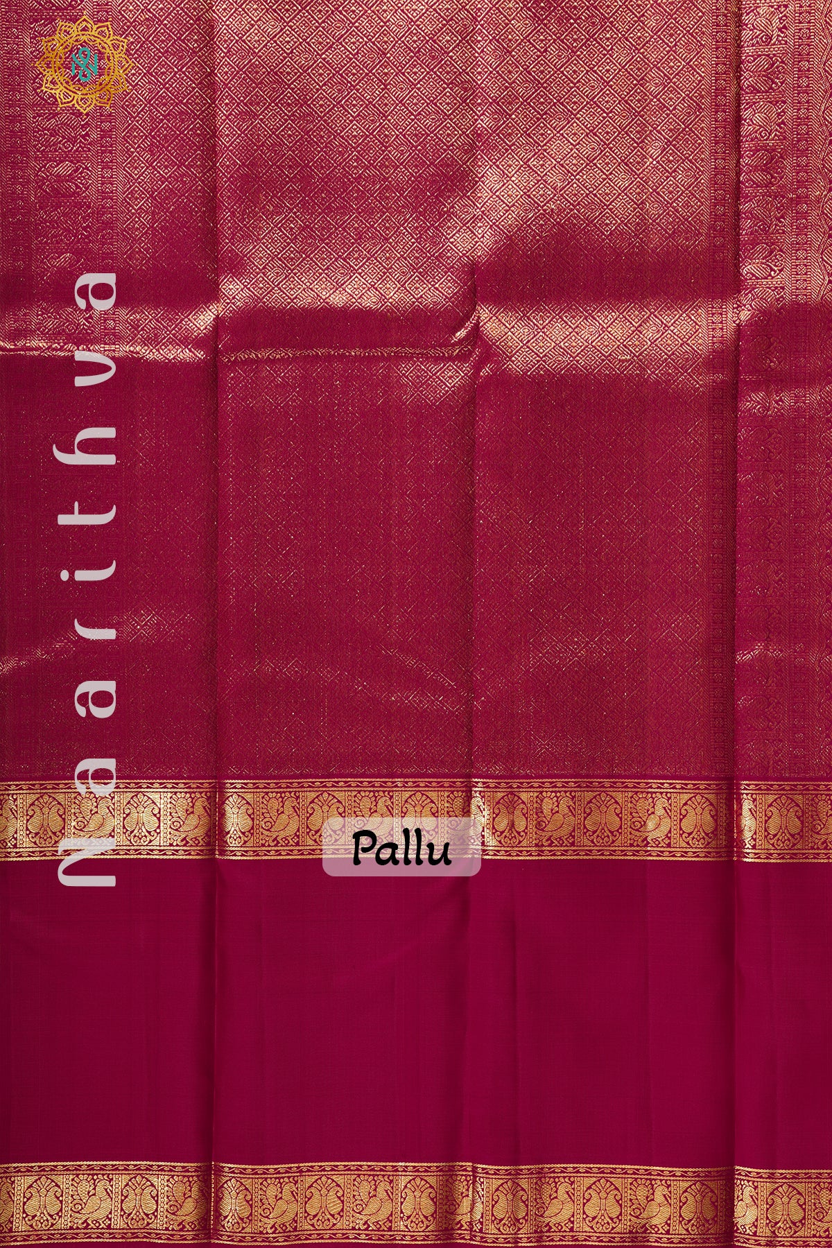 BEIGE WITH PINK & GREEN -PURE KANJIVARAM SILK